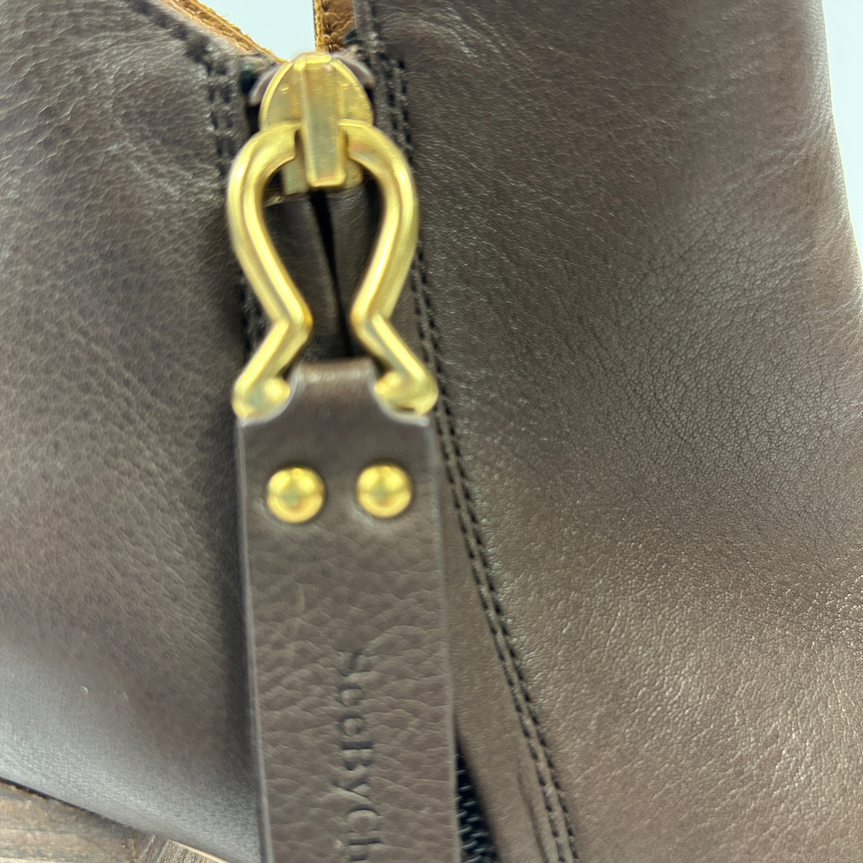 See By Chloe Chocolate Stack Heel Ankle Boots 36