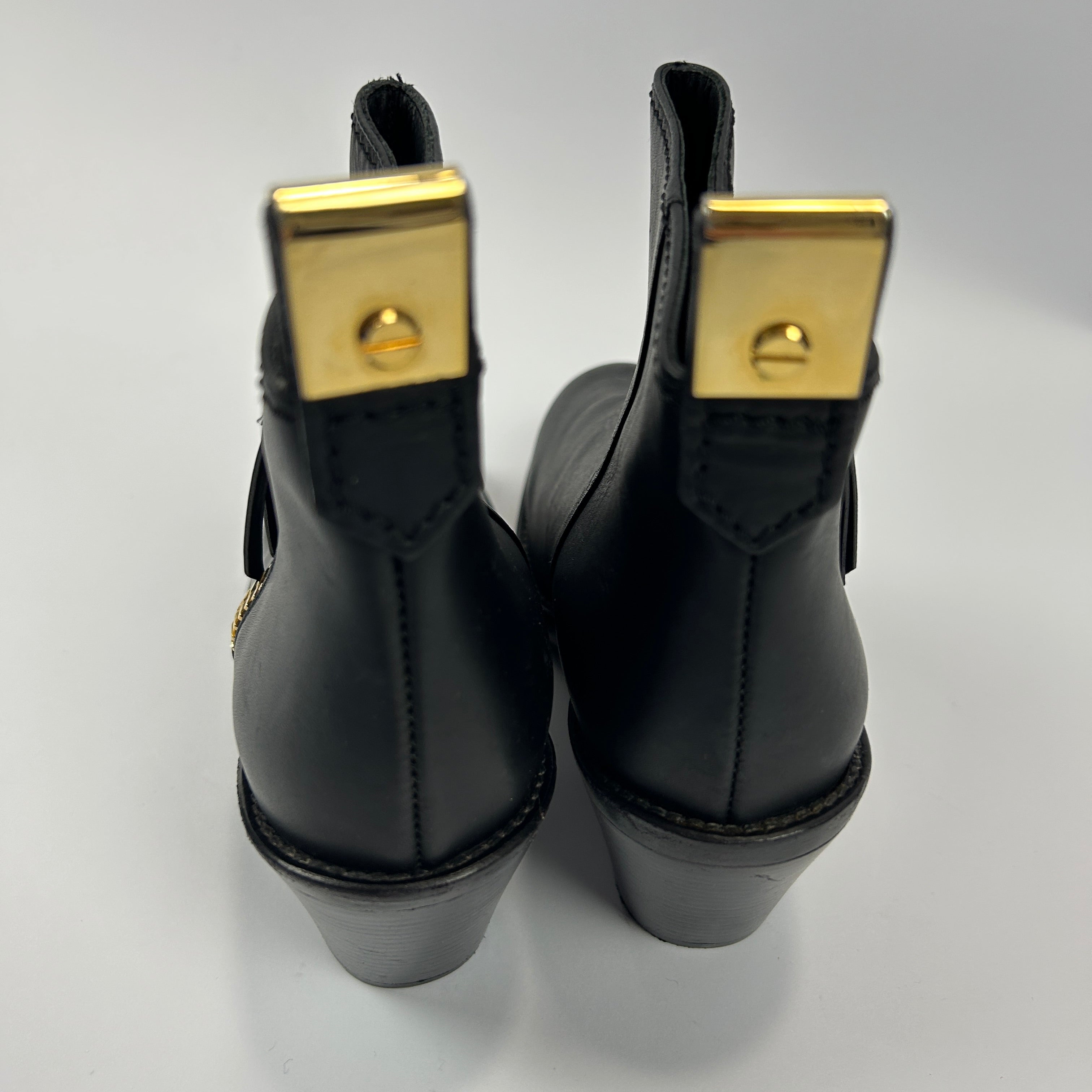 Giuseppe Zanotti Black Biker Ankle Boots 36