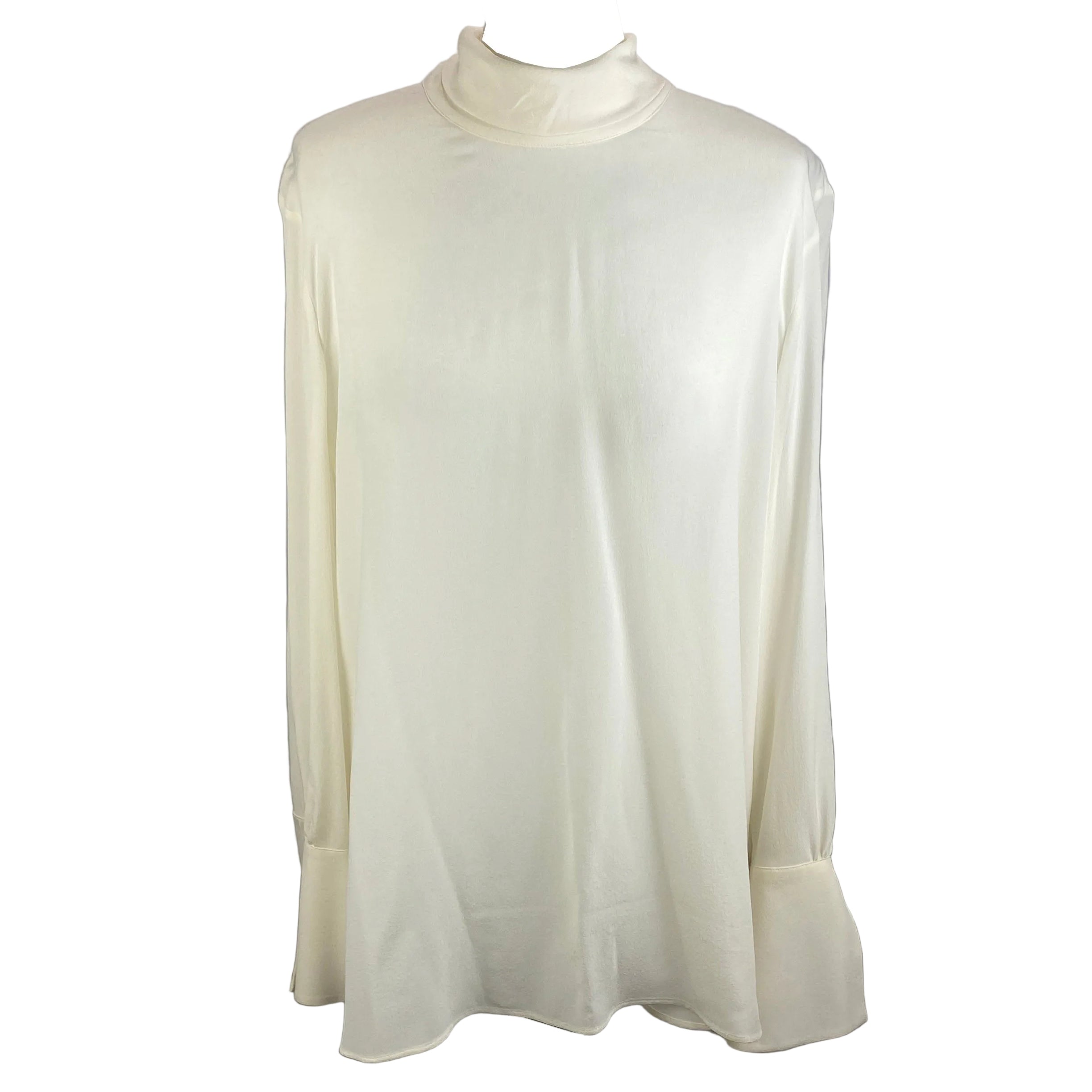 Luisa Cerano New £250 Cream Slk Tie Back Blouse XL