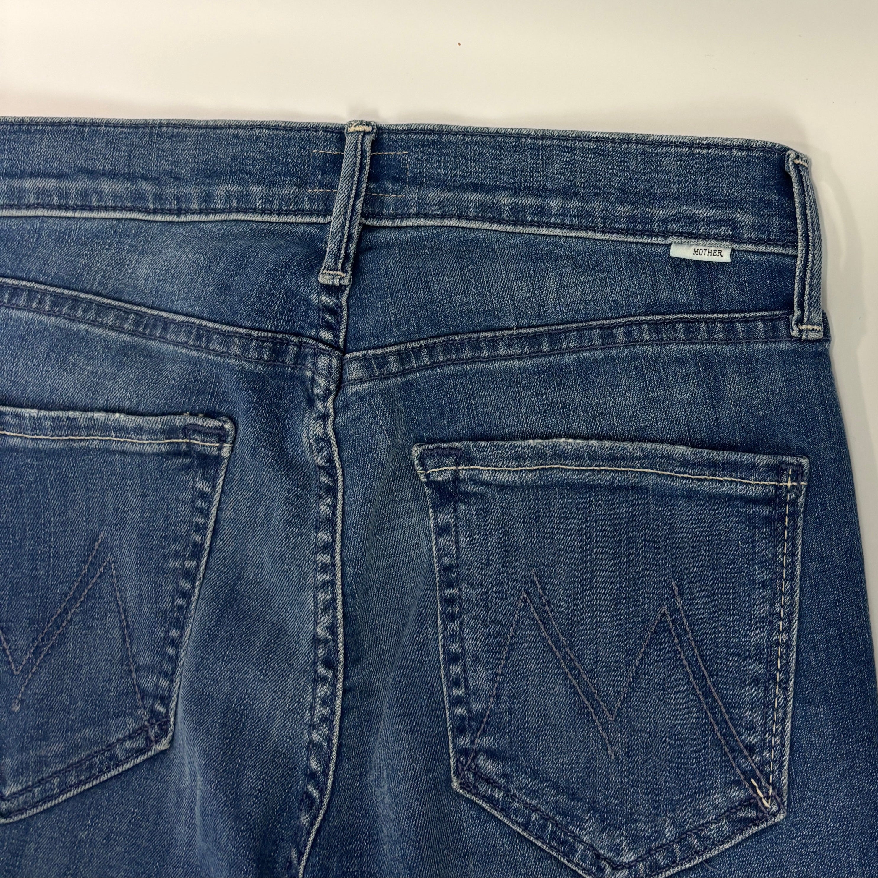 Mother New £280 Mid Rise The Dazzler Ankle Jeans 26