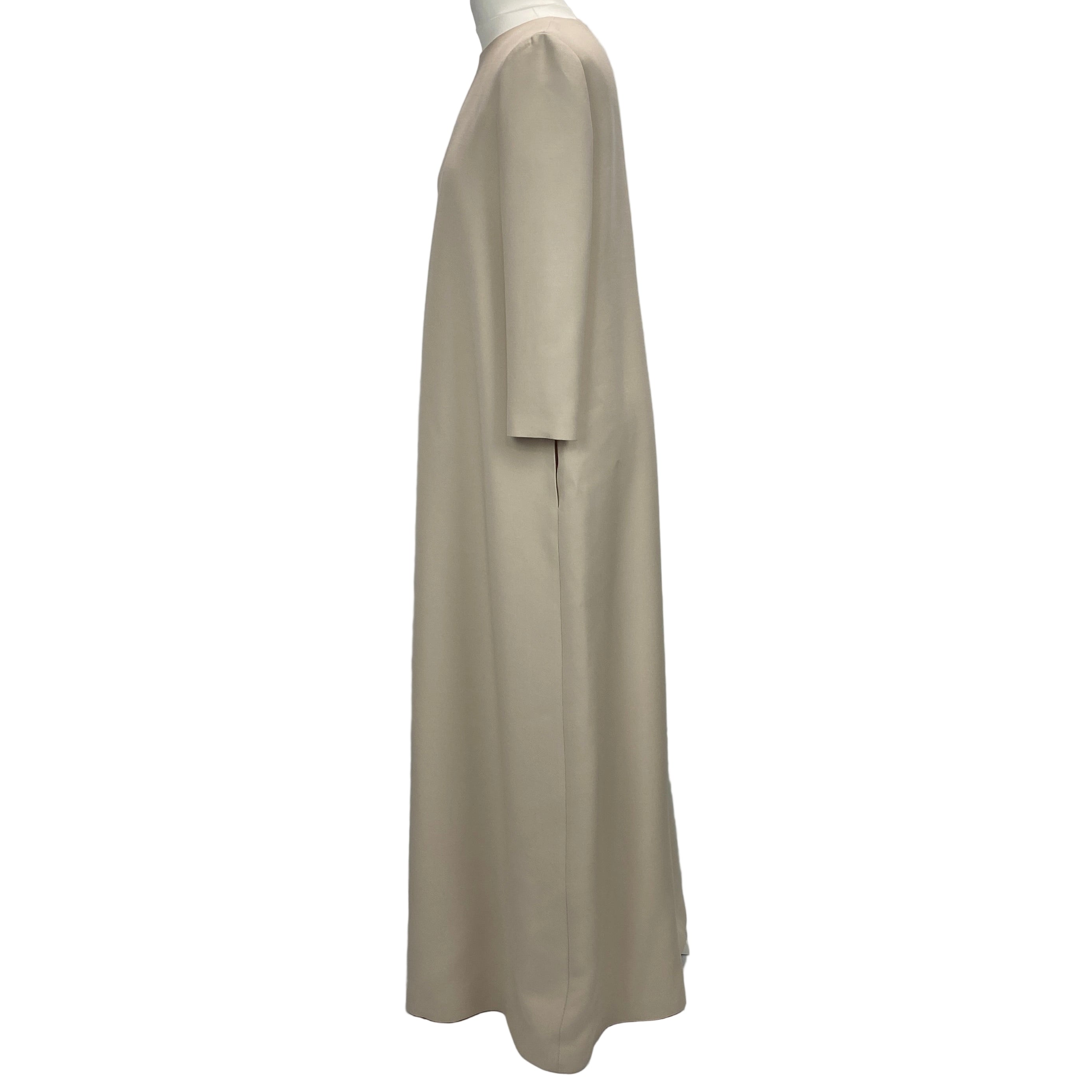 The Row £3470 Ivory Silk & Wool Stefos Maxi Dress XXS