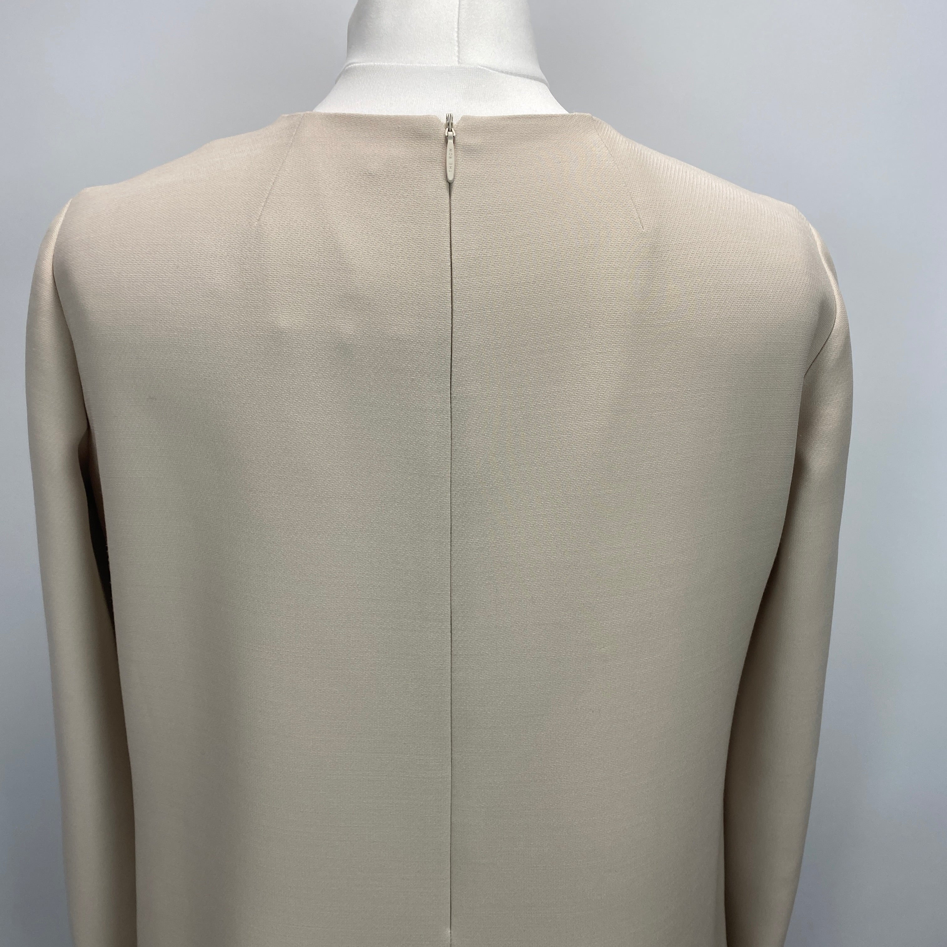 The Row £3470 Ivory Silk & Wool Stefos Maxi Dress XXS