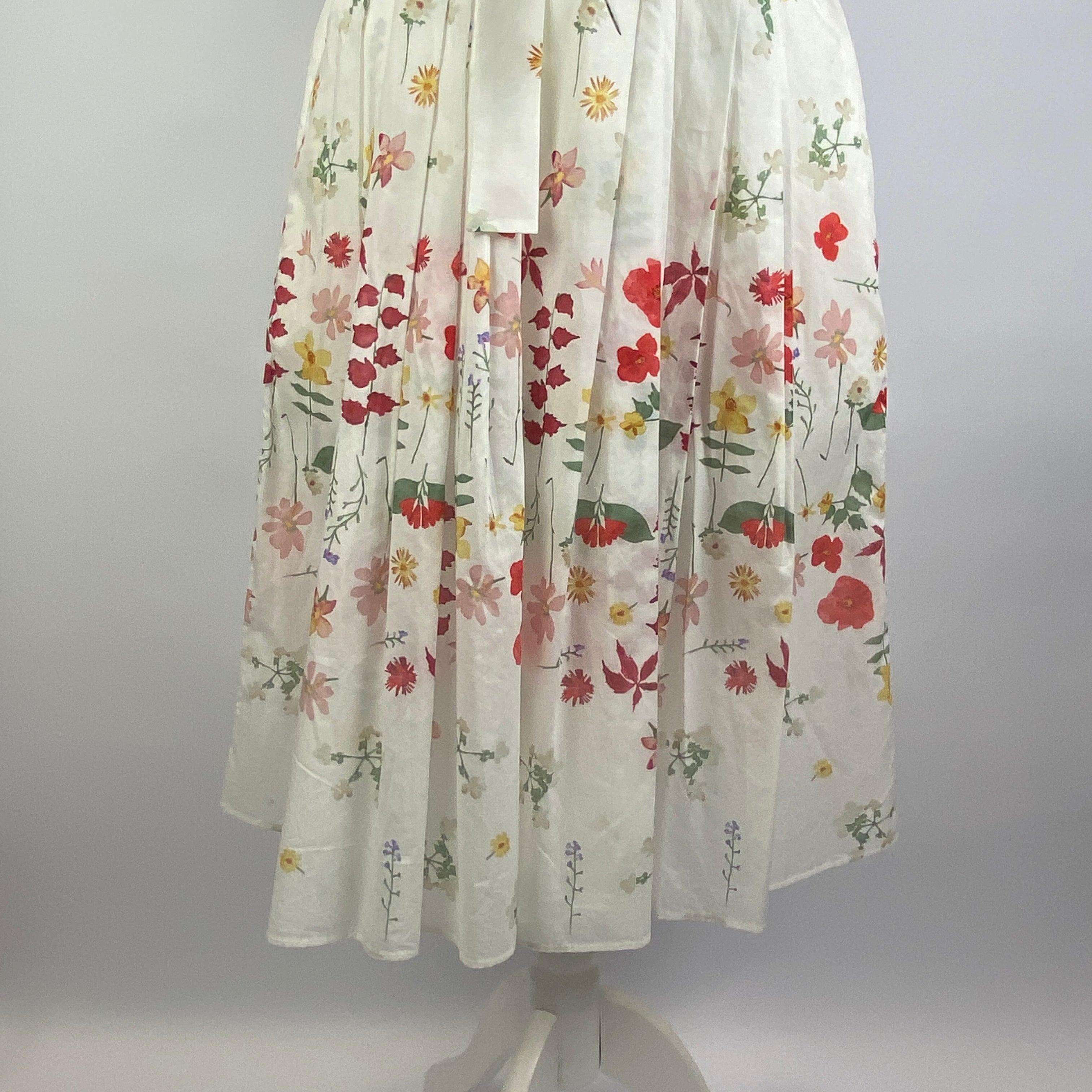 Weekend Max Mara Cream Garden Party Midi Dress XS