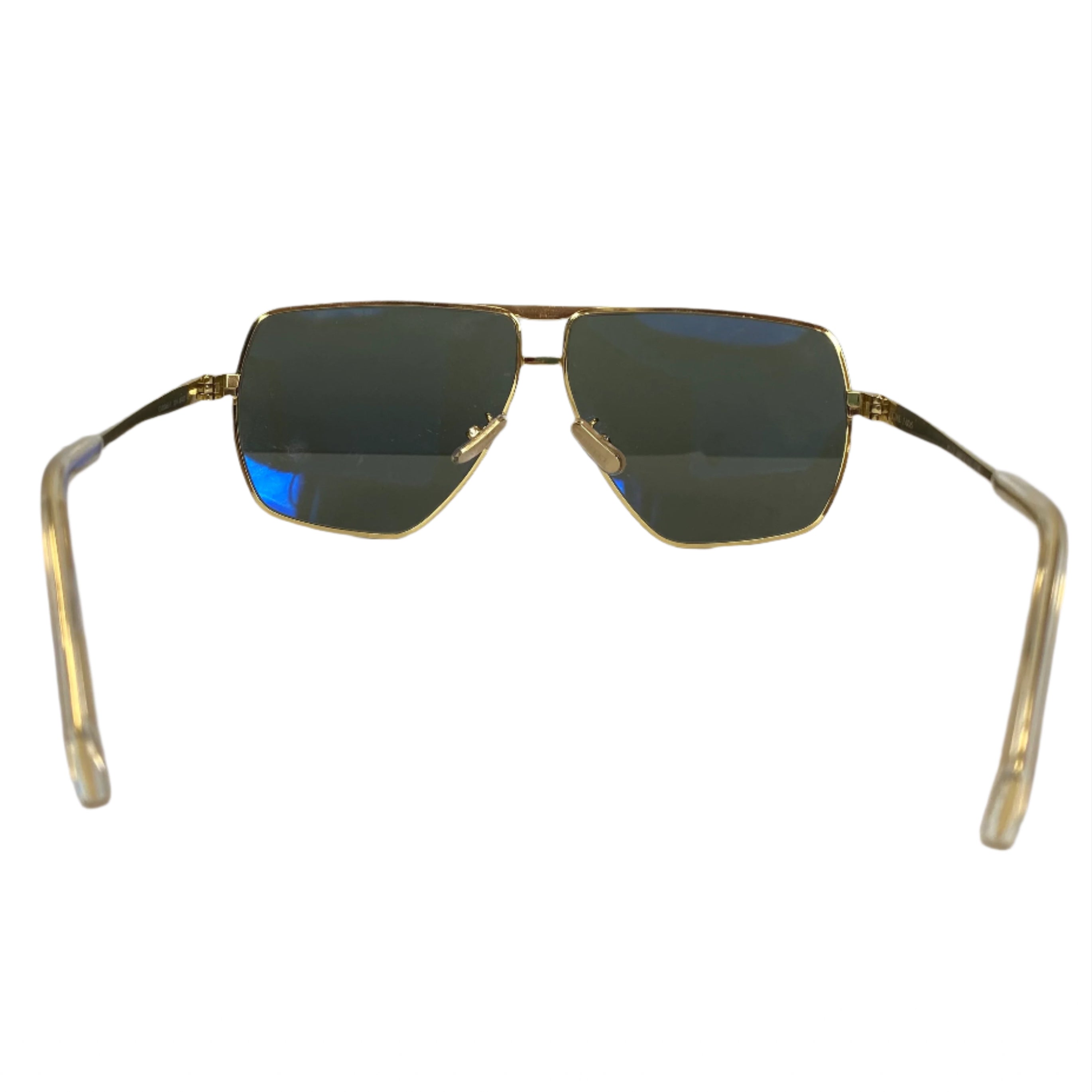 Celine £390 Angular Gold Aviator Sunglasses