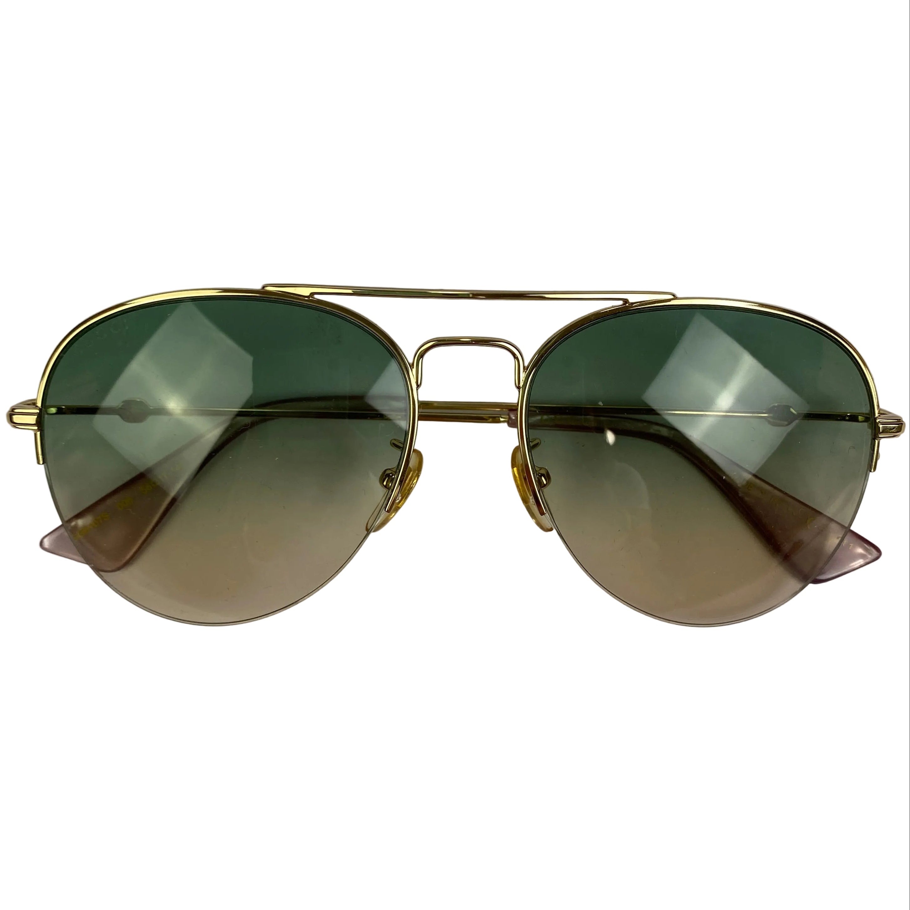 Gucci Gold Aviator GG0107S Sunglasses