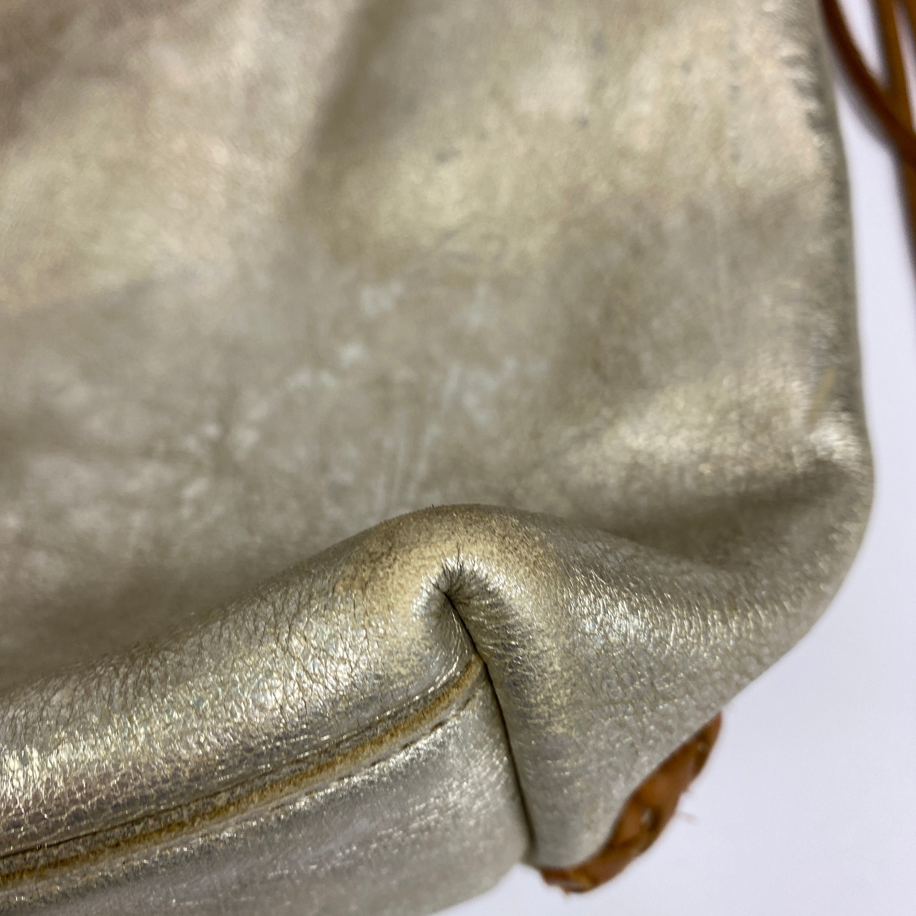 Ralph Lauren Collection £3000 Gold Leather Hobo Shoulderbag