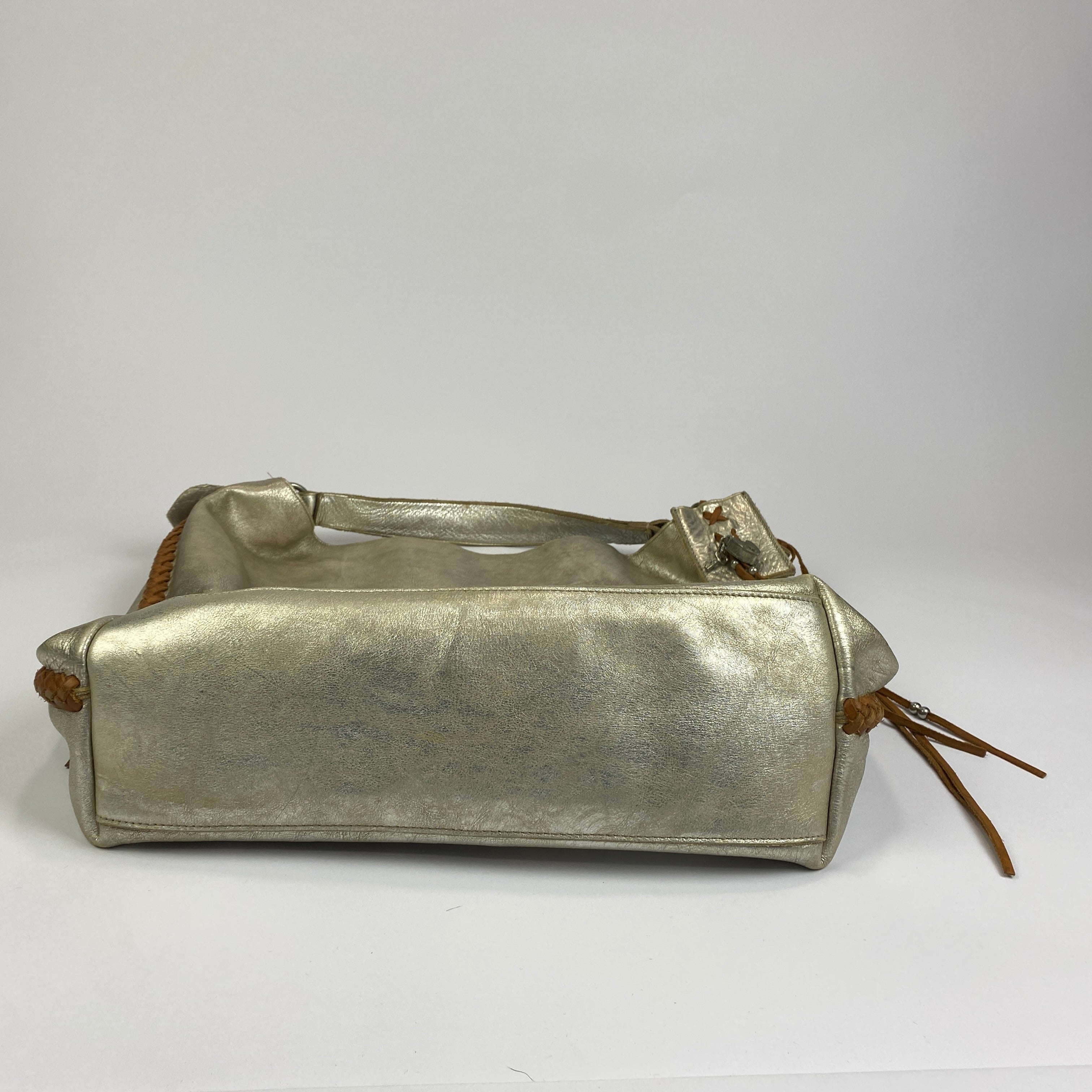 Ralph Lauren Collection £3000 Gold Leather Hobo Shoulderbag