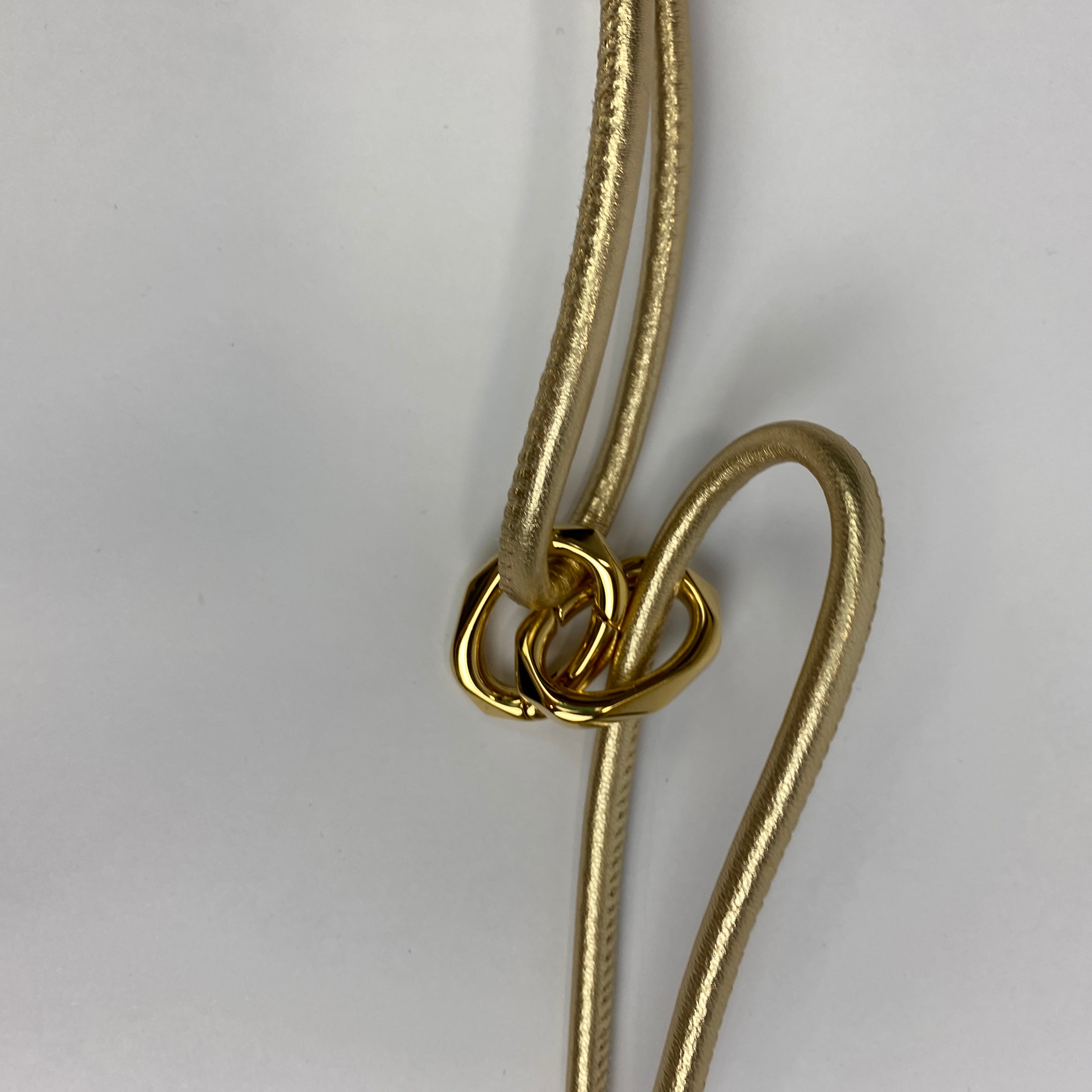 Valentino Vlogo Gold Pouf Bucket Bag