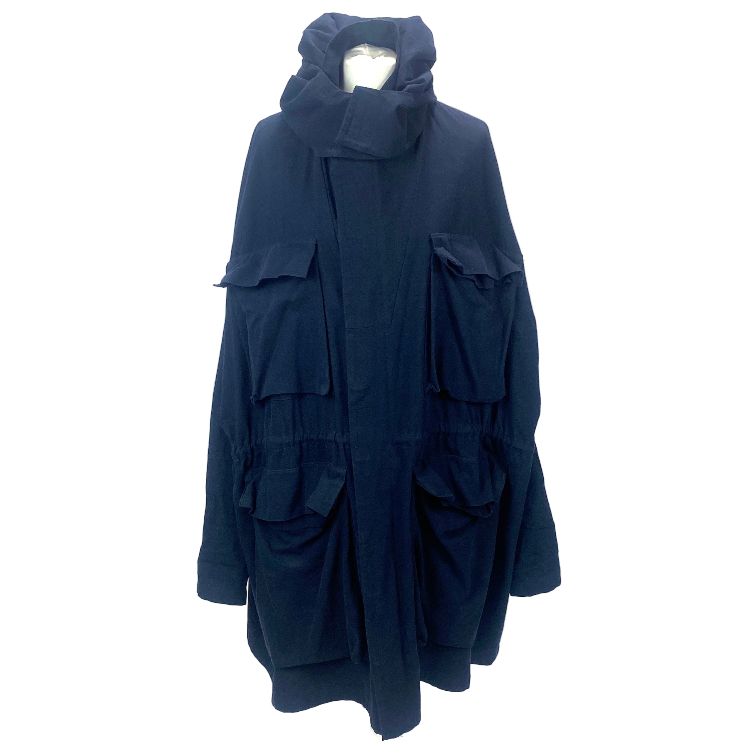 Raey £695 Navy Cotton & Wool Oversized Parka M/L/XL/XXL