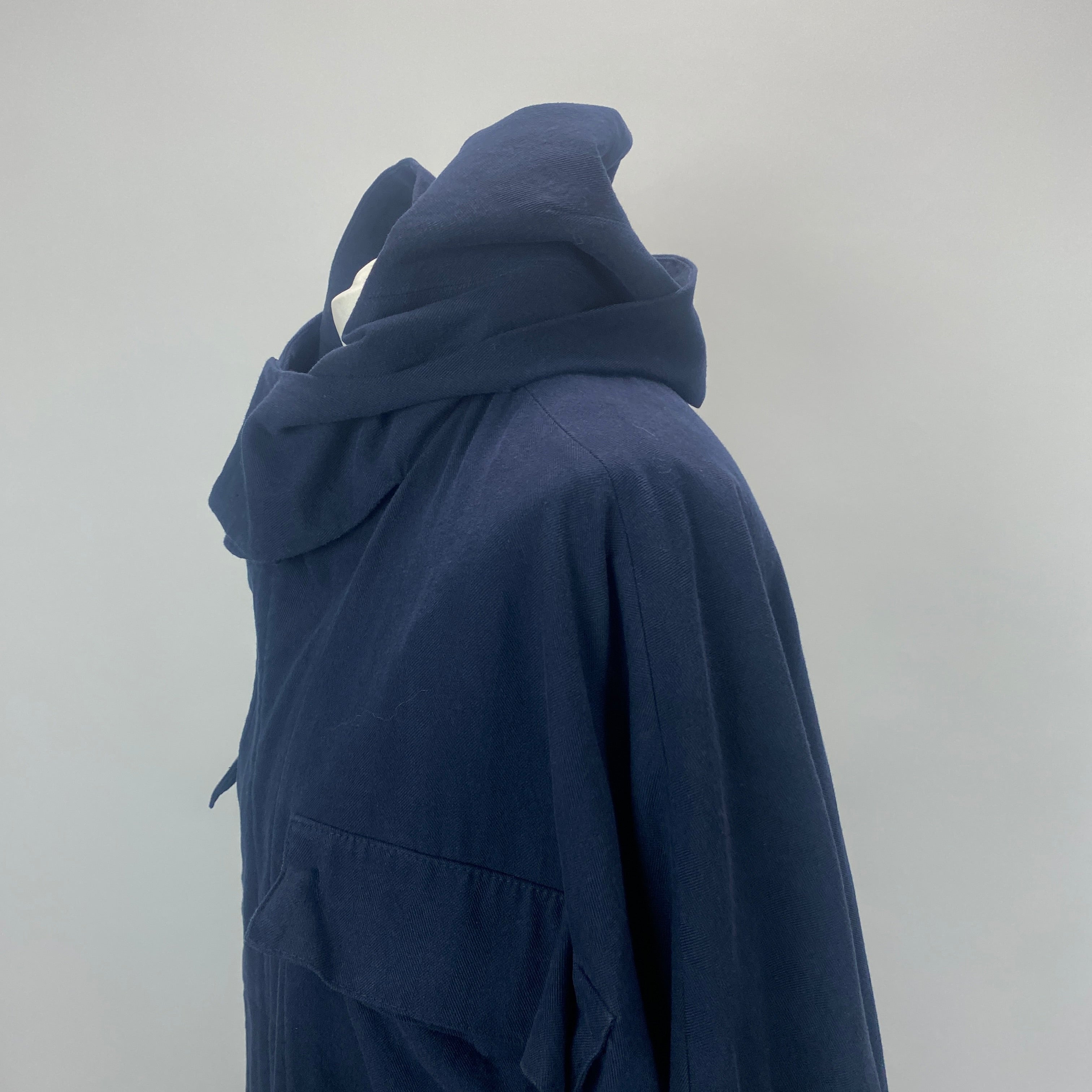 Raey £695 Navy Cotton & Wool Oversized Parka M/L/XL/XXL