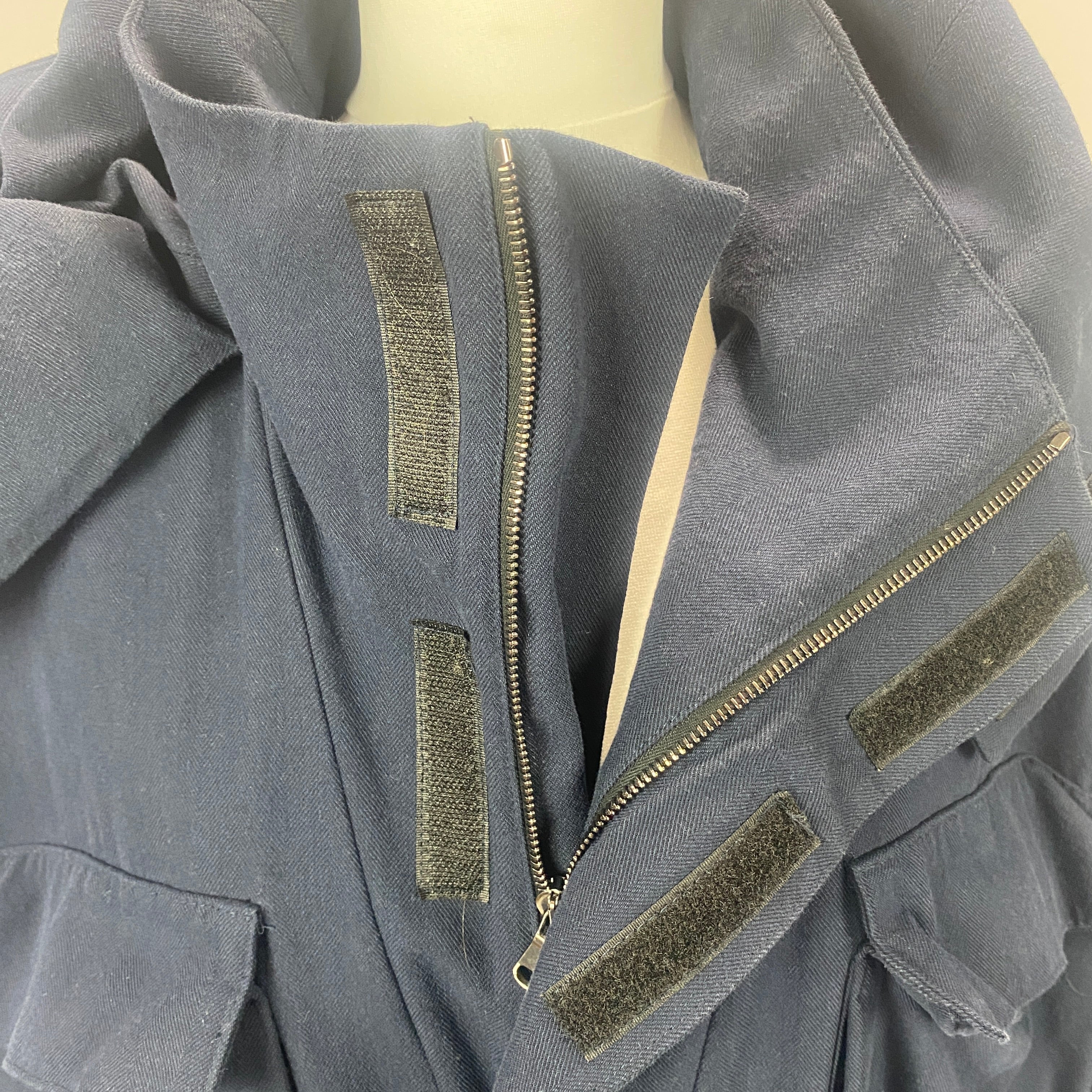 Raey £695 Navy Cotton & Wool Oversized Parka M/L/XL/XXL