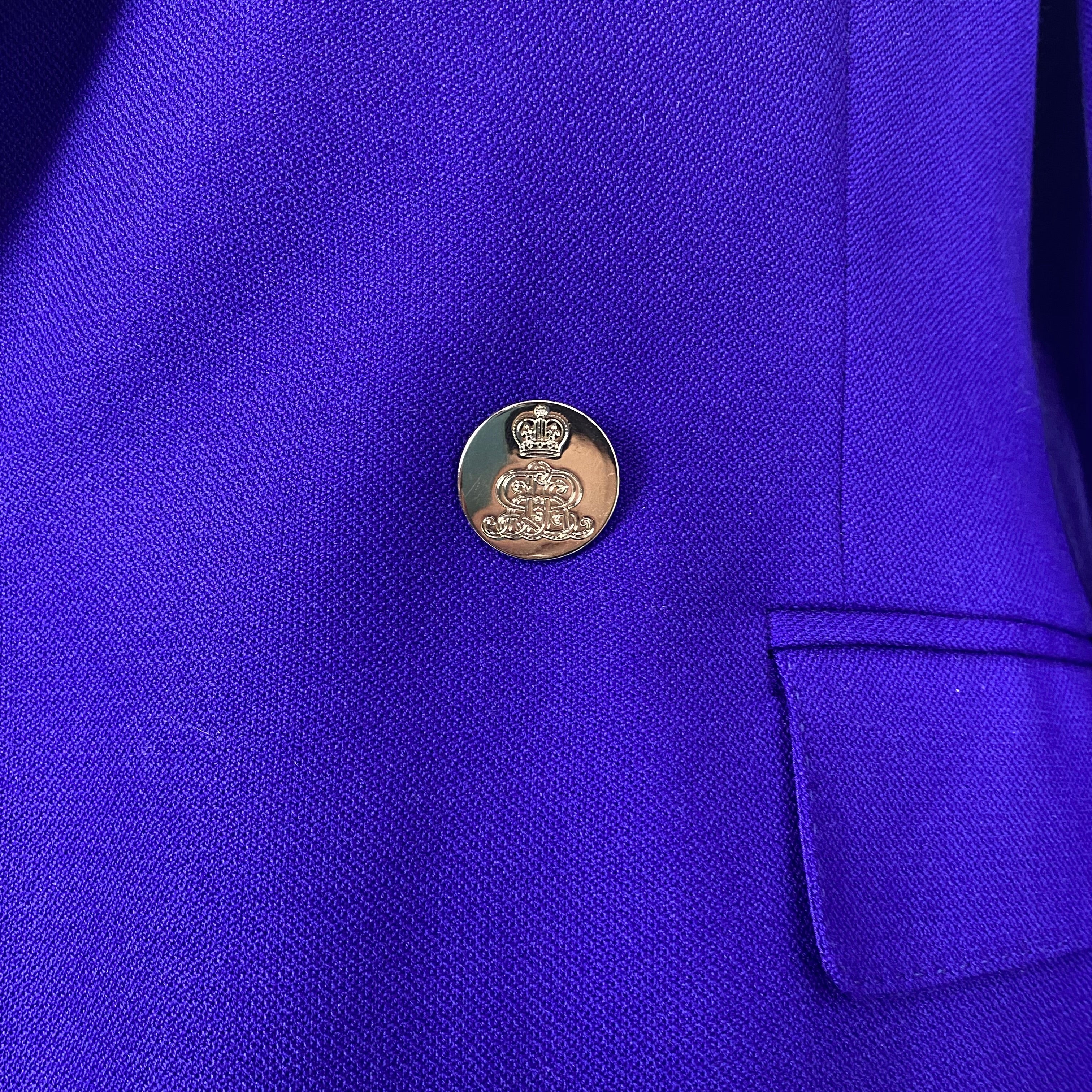 Ralph Lauren £2740 Violet Cashmere Camden Blazer XS