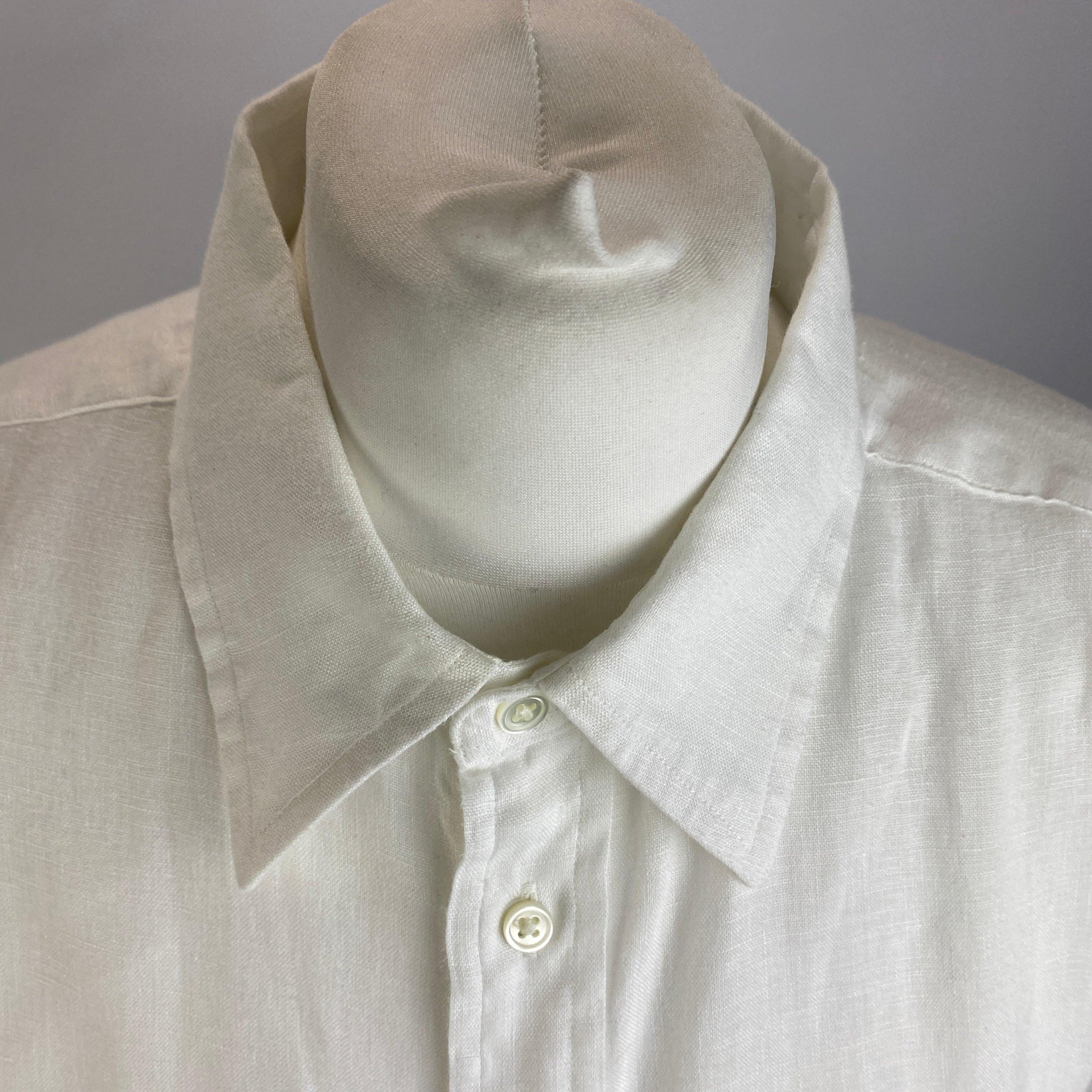Polo Ralph Lauren New £175 White Linen Relaxed Shirt XL