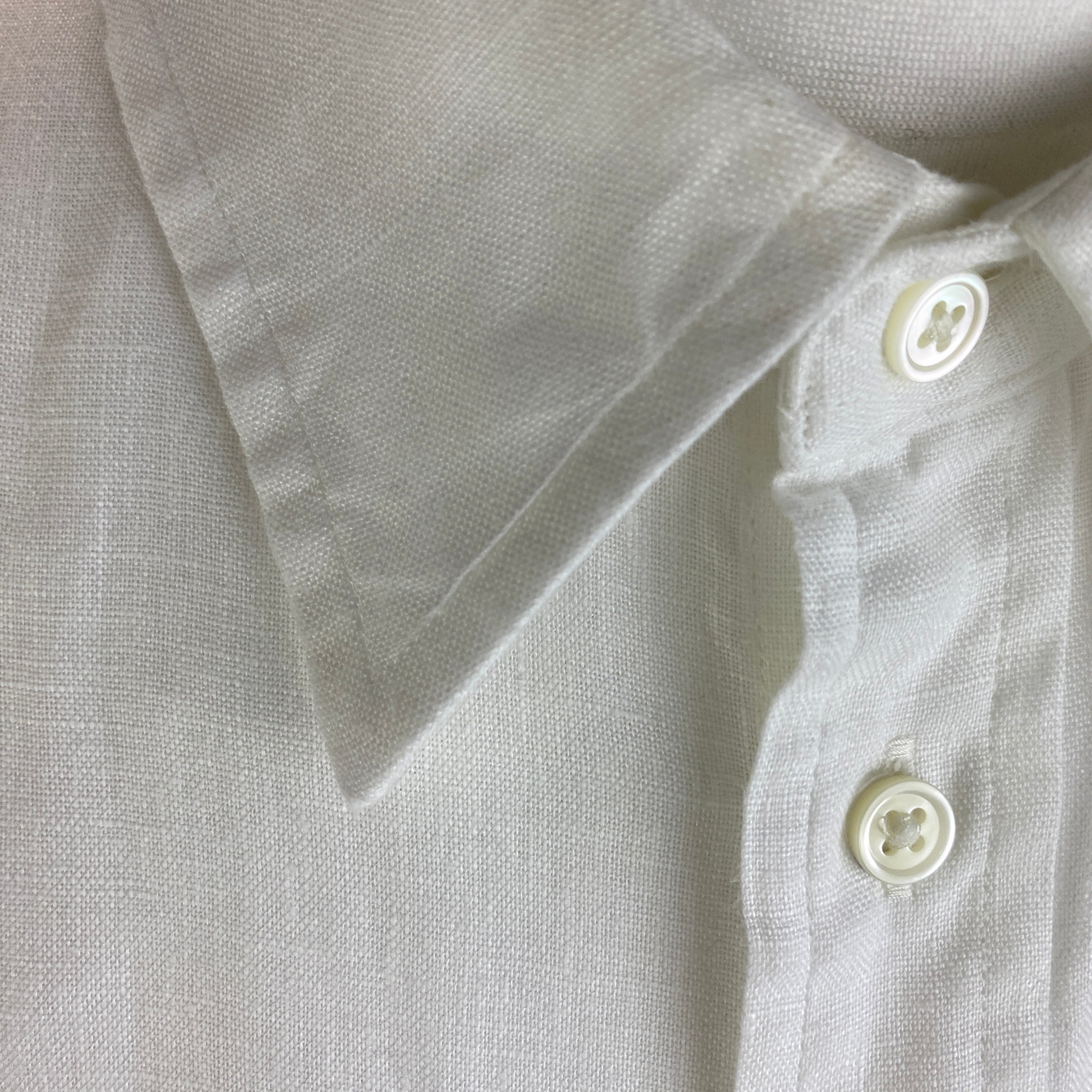 Polo Ralph Lauren New £175 White Linen Relaxed Shirt XL