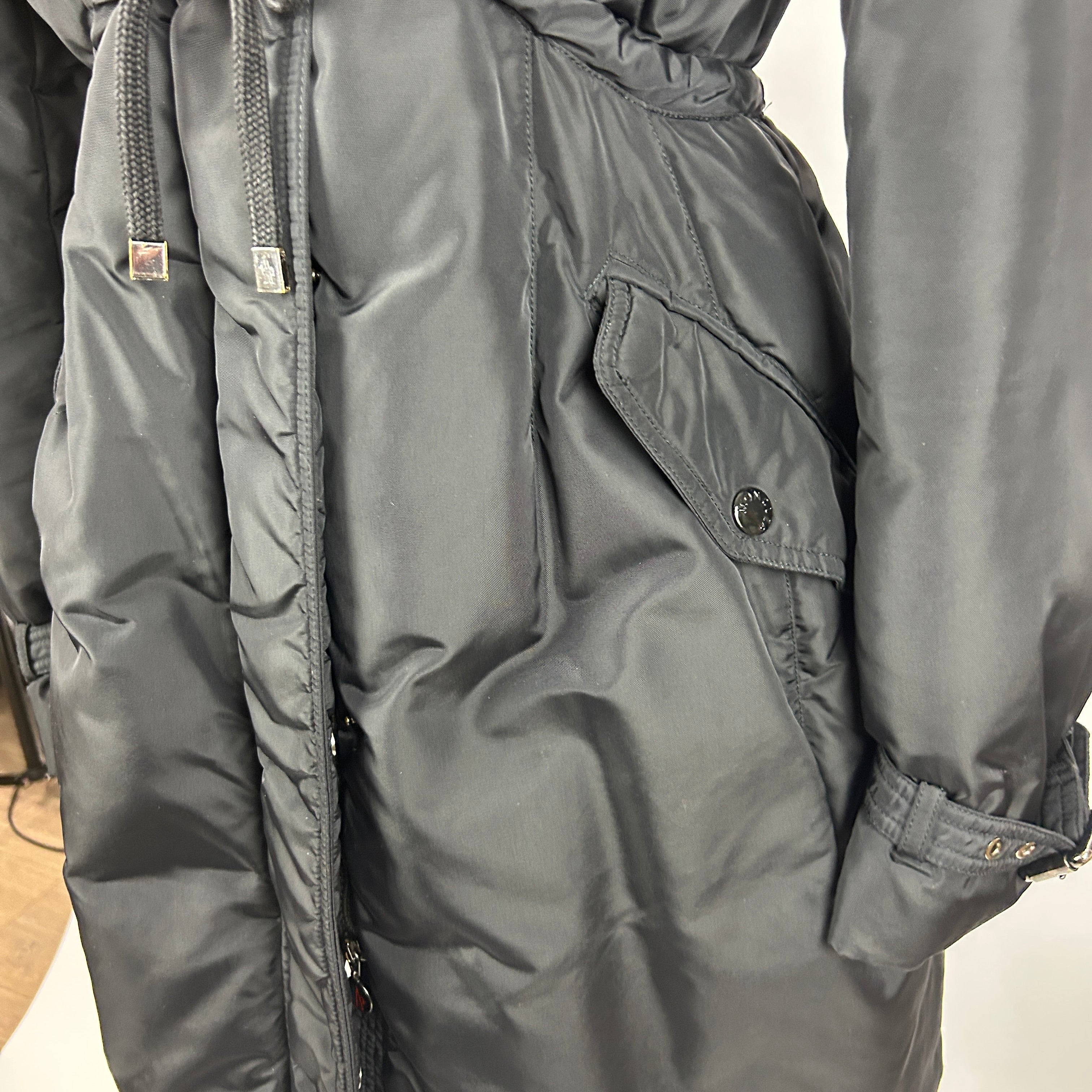 Moncler £1800 Black Phalangere Padded Coat M