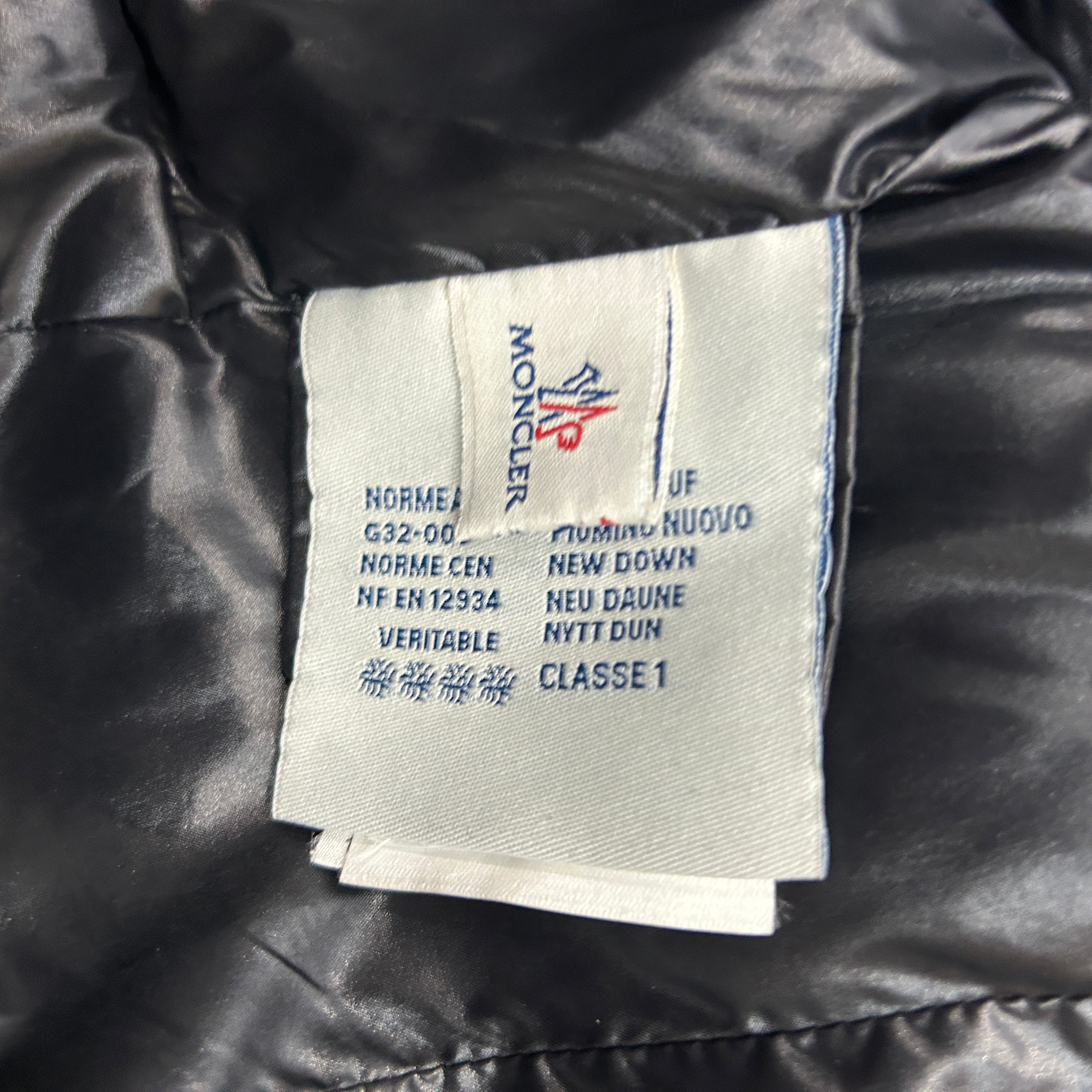 Moncler £1800 Black Phalangere Padded Coat M