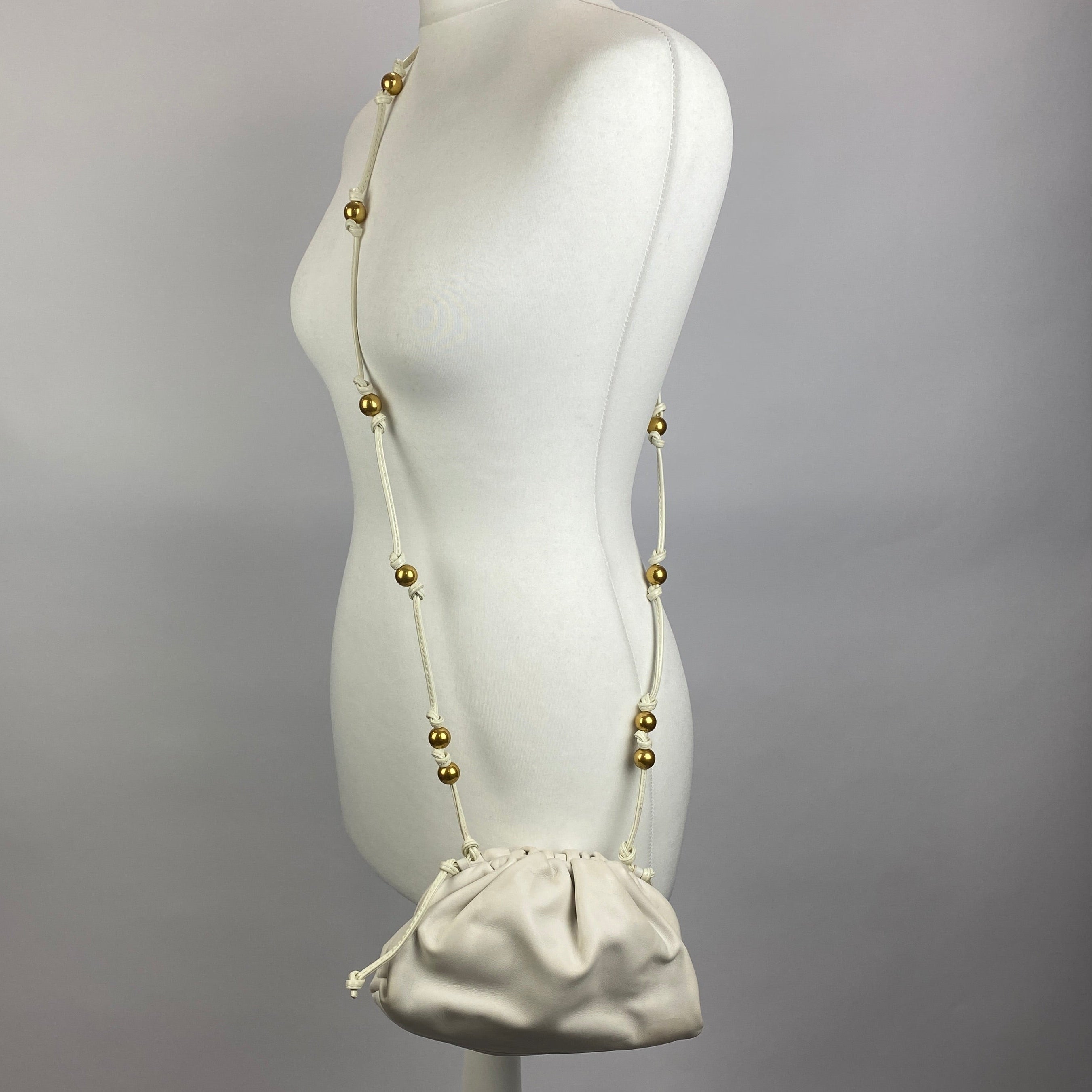 Bottega Veneta The Mini White Cross Body Bag