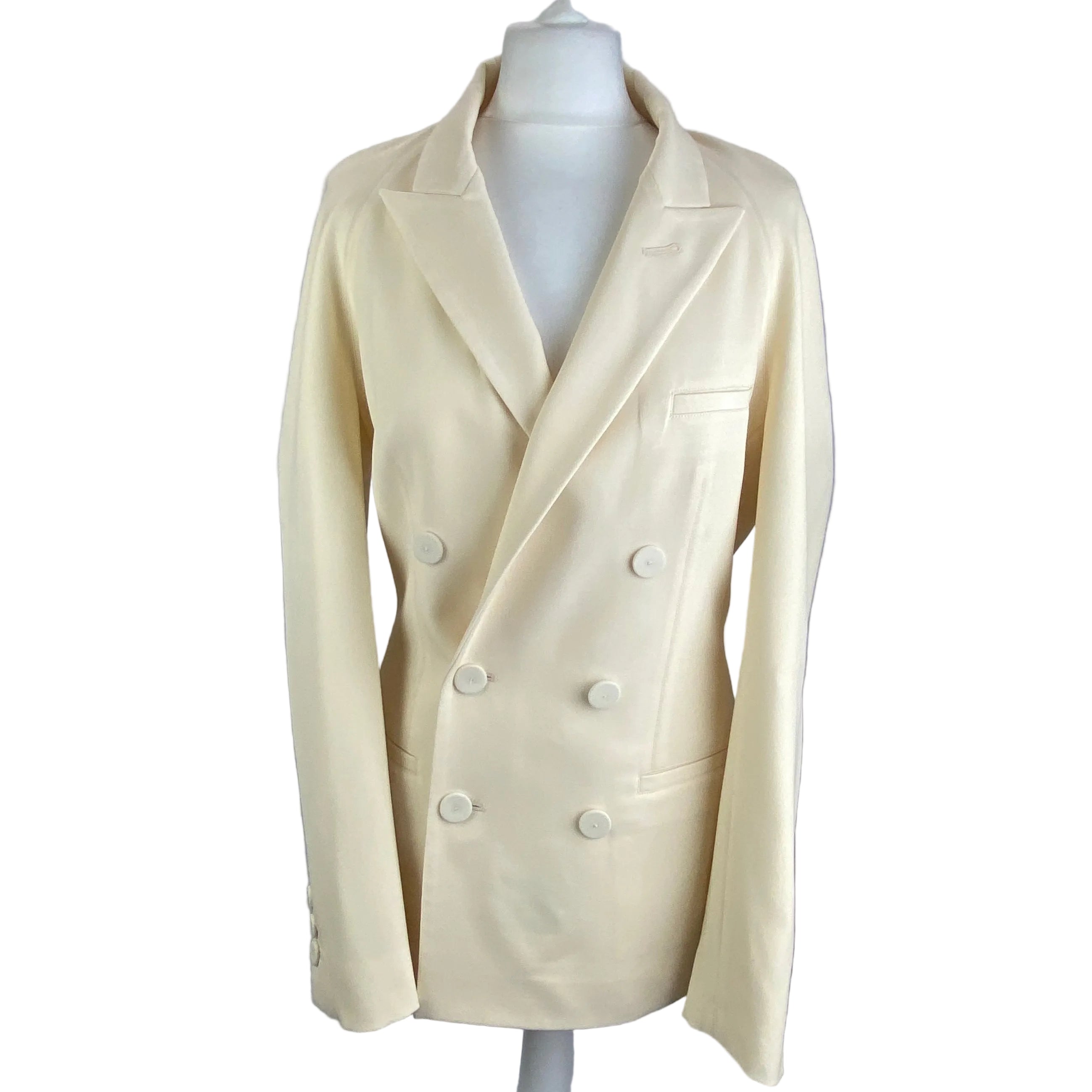 Jean Paul Gaultier x Lotta Volkova £1100 Double-Breasted Cutout Wool Blazer M