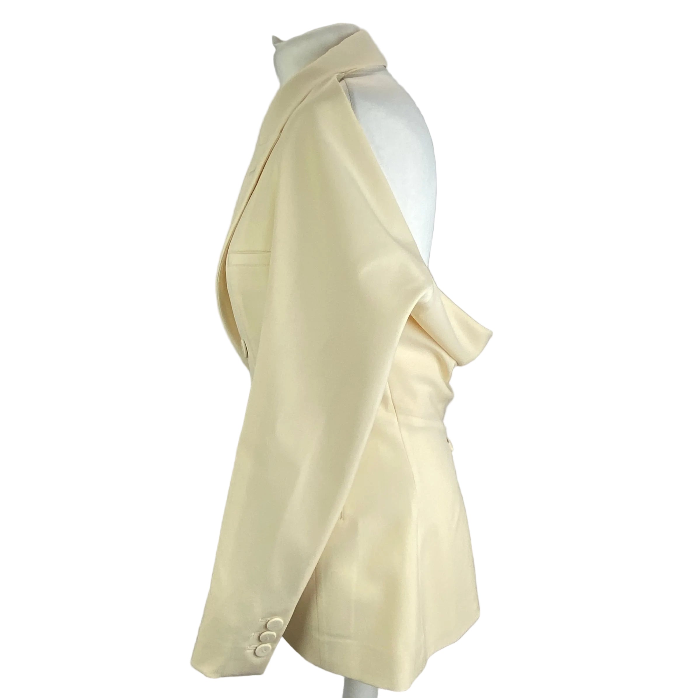 Jean Paul Gaultier x Lotta Volkova £1100 Double-Breasted Cutout Wool Blazer M