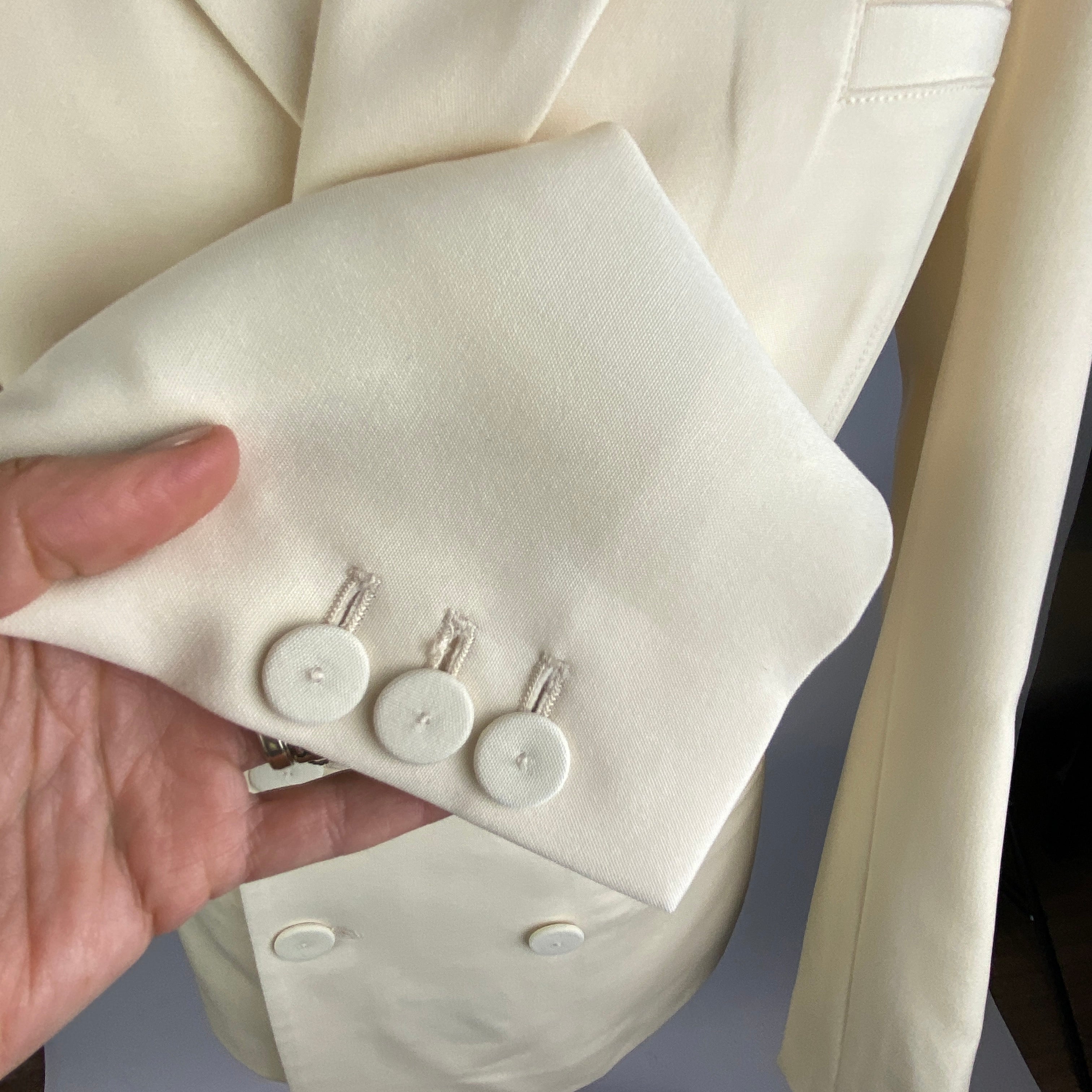 Jean Paul Gaultier x Lotta Volkova £1100 Double-Breasted Cutout Wool Blazer M