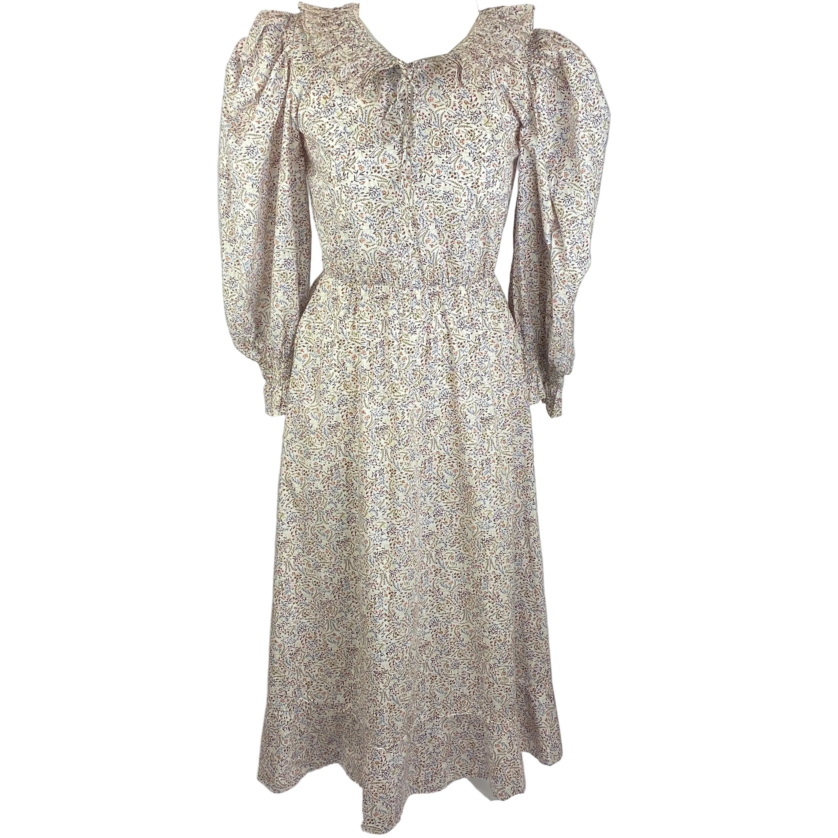 Seraphina Ivory Ditzy Floral Cotton Maxi Dress S