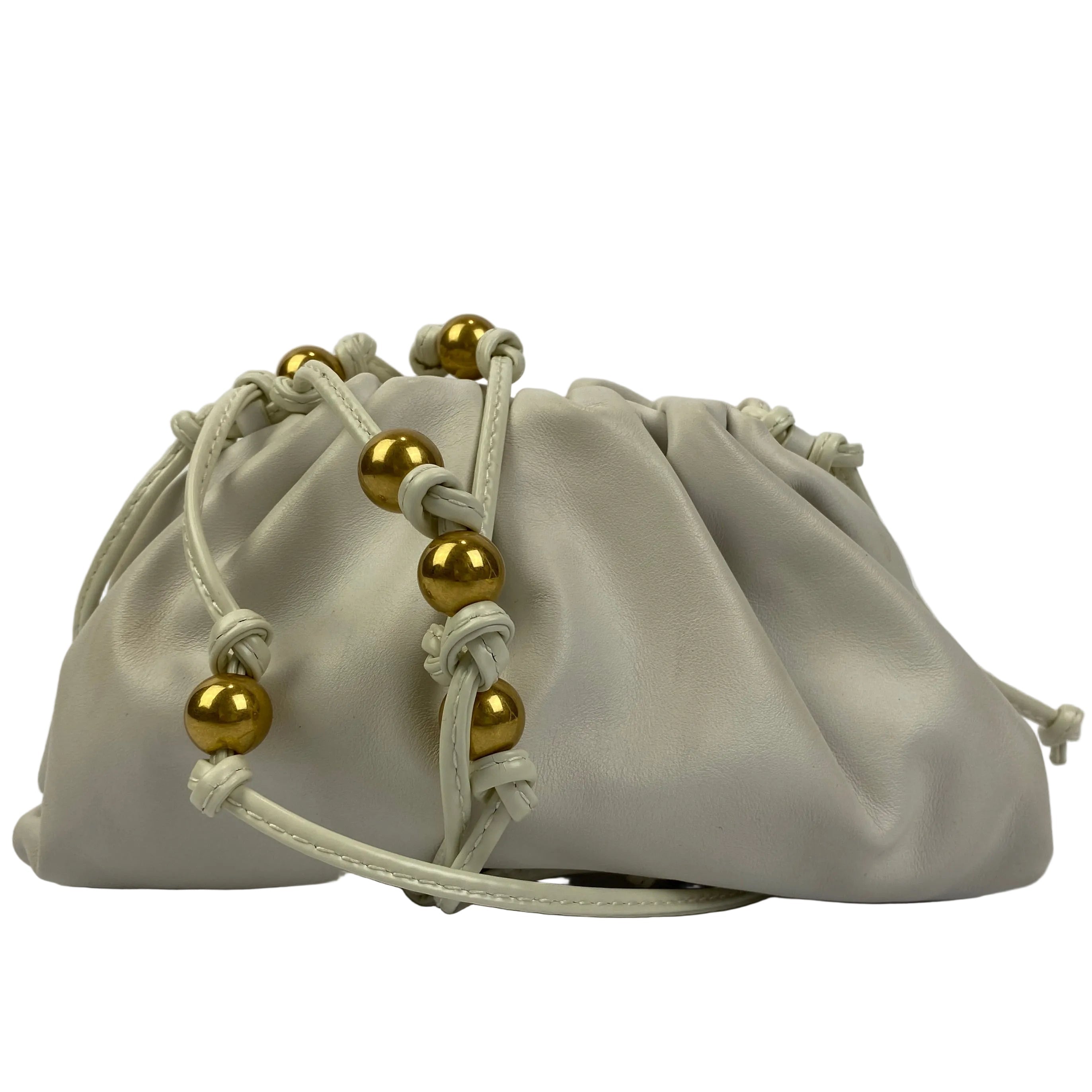 Bottega Veneta The Mini White Cross Body Bag