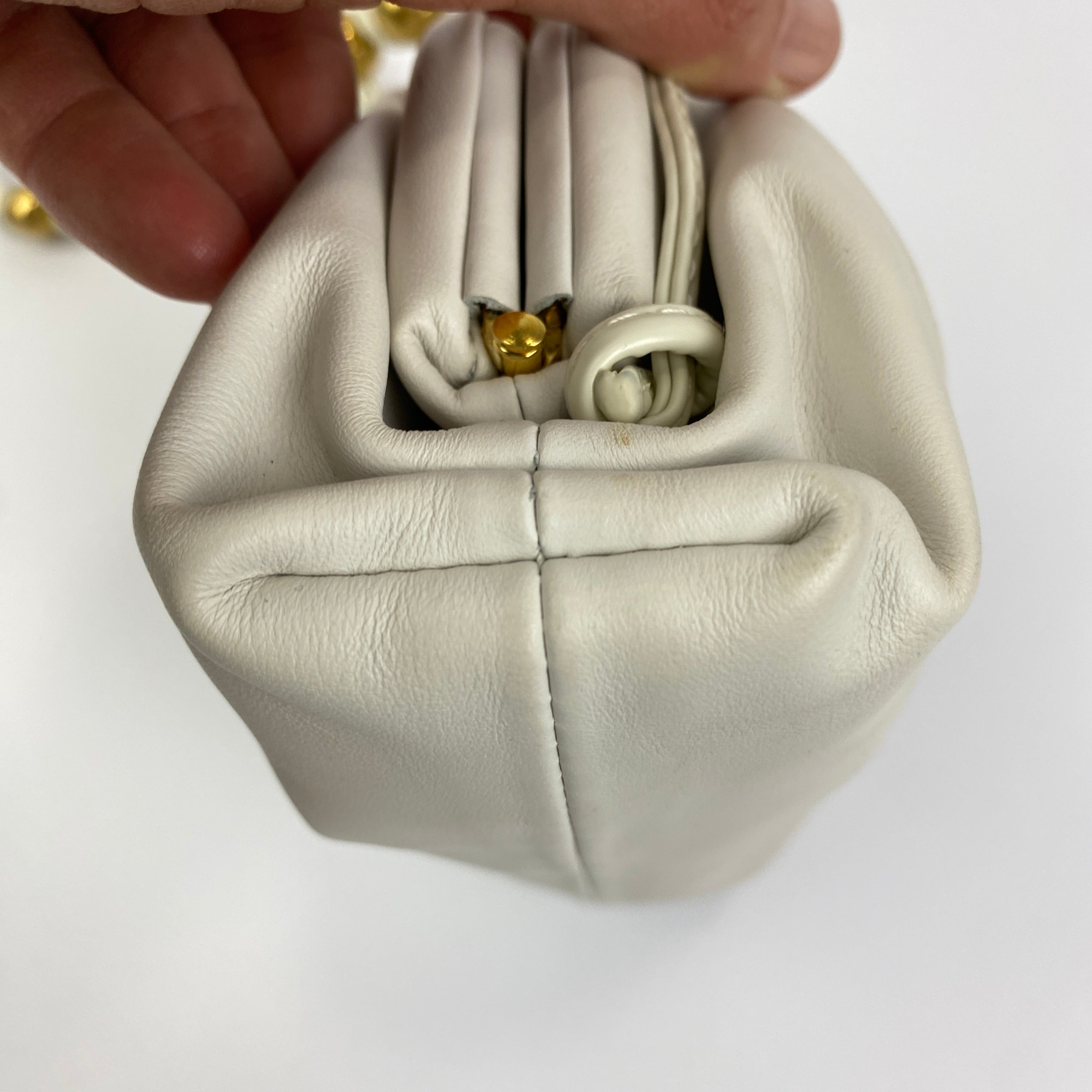 Bottega Veneta The Mini White Cross Body Bag