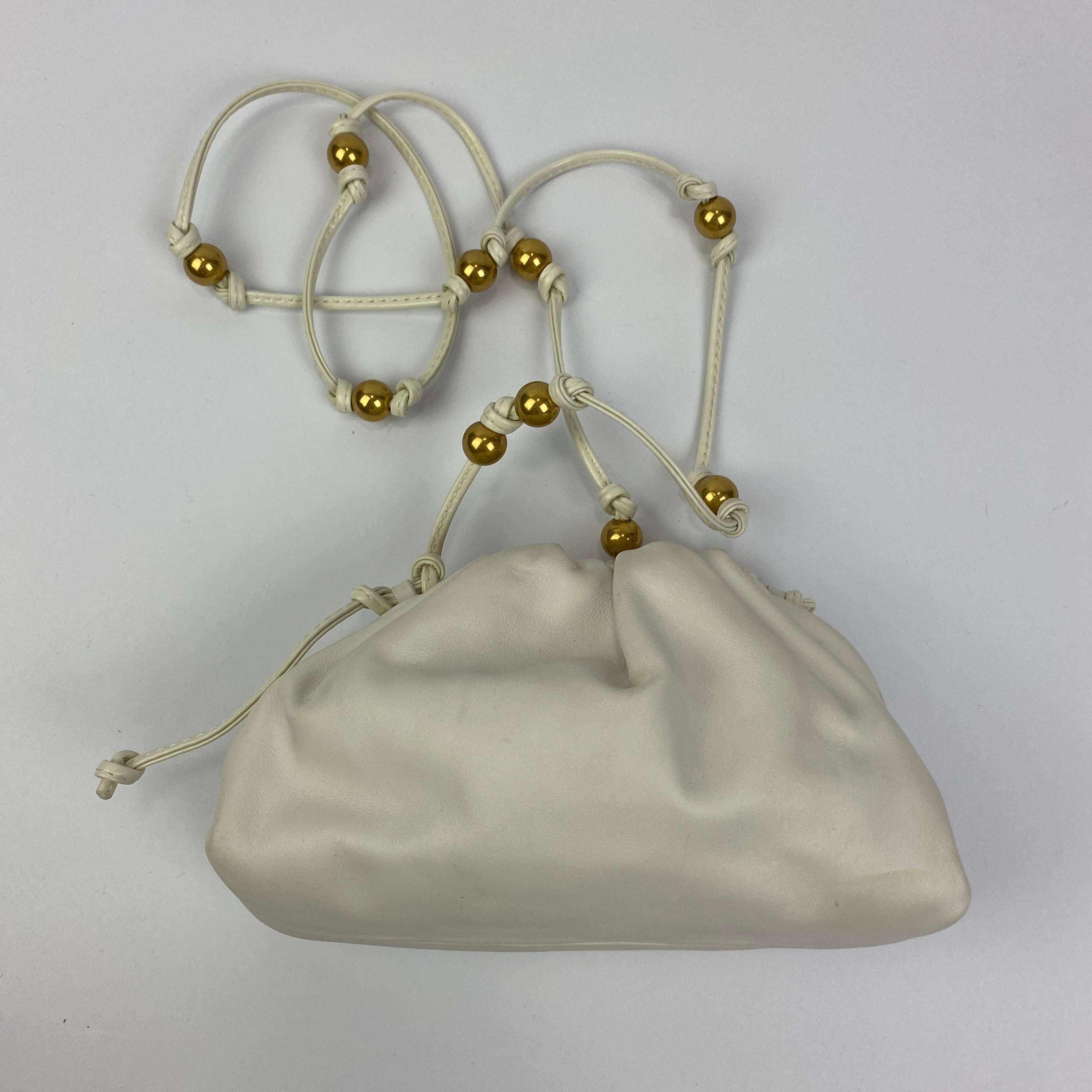 Bottega Veneta The Mini White Cross Body Bag