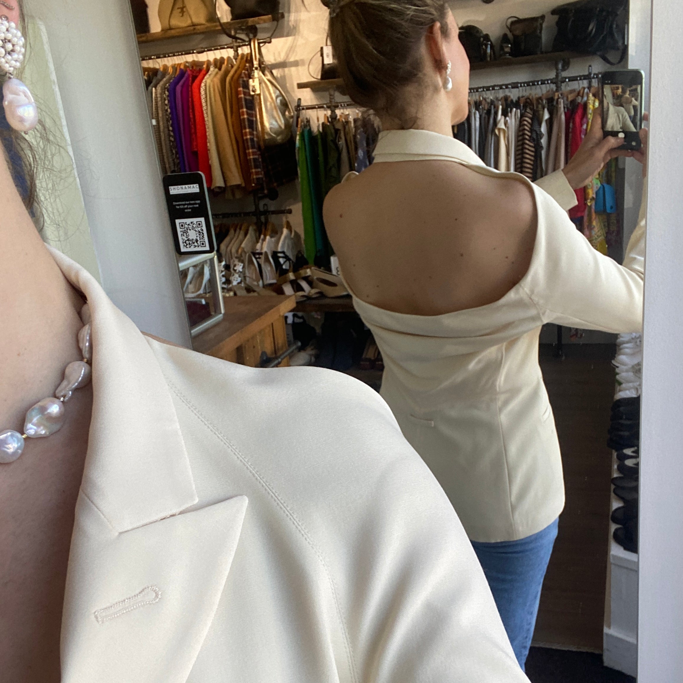 Jean Paul Gautier x Lotta Volkova £1100 Double-Breasted Cutout Wool Blazer M