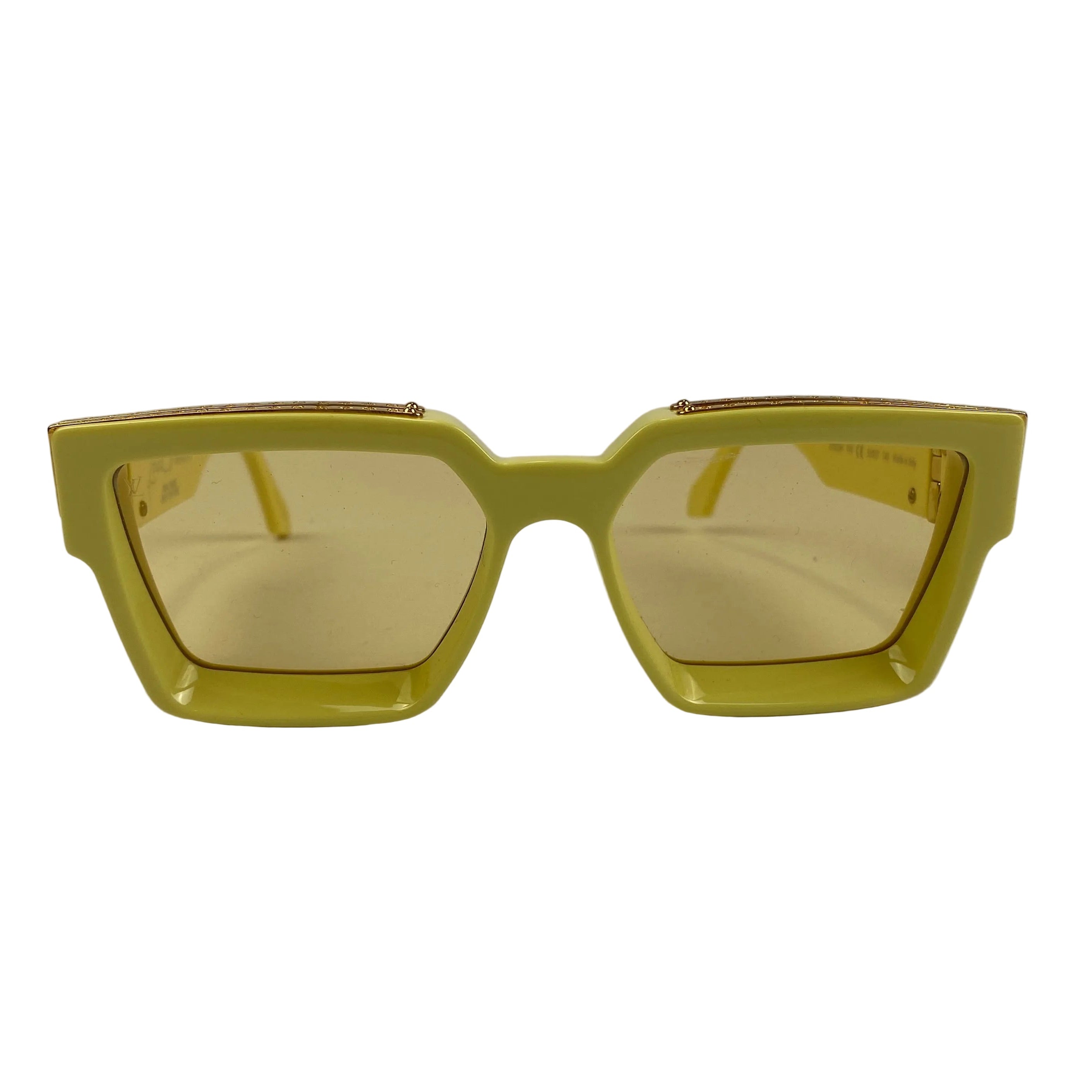 Louis Vuitton £595 Yellow 1.1 Millionaire Sunglasses Z1323W