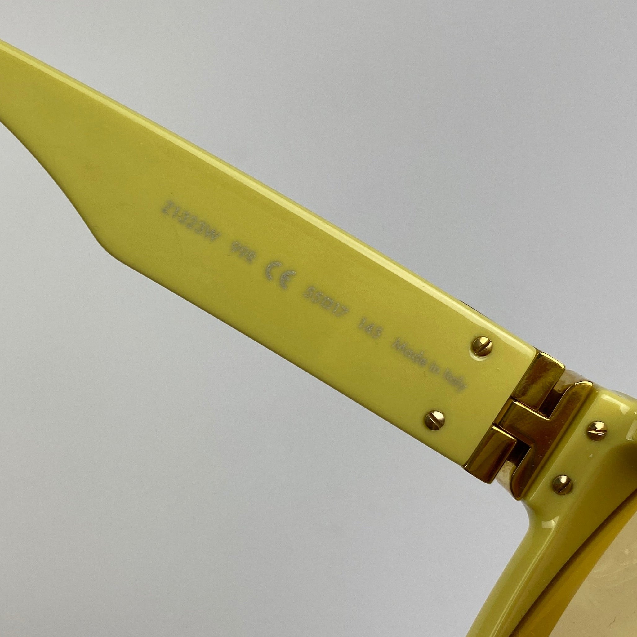Louis Vuitton £595 Yellow 1.1 Millionaire Sunglasses Z1323W