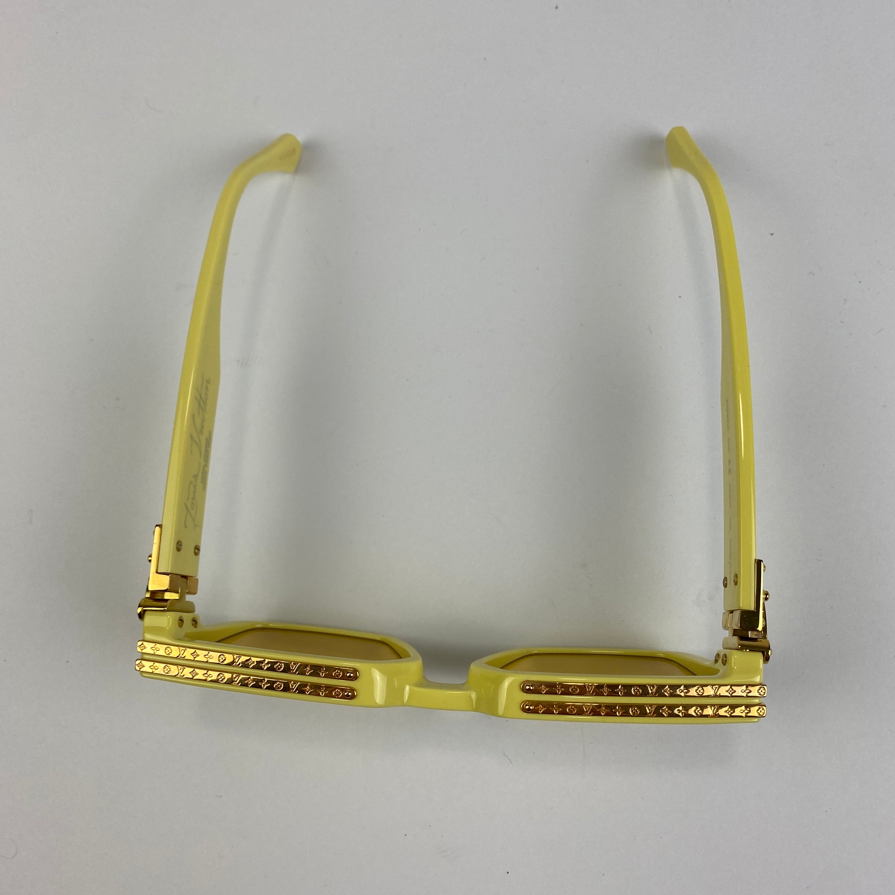 Louis Vuitton £595 Yellow 1.1 Millionaire Sunglasses Z1323W