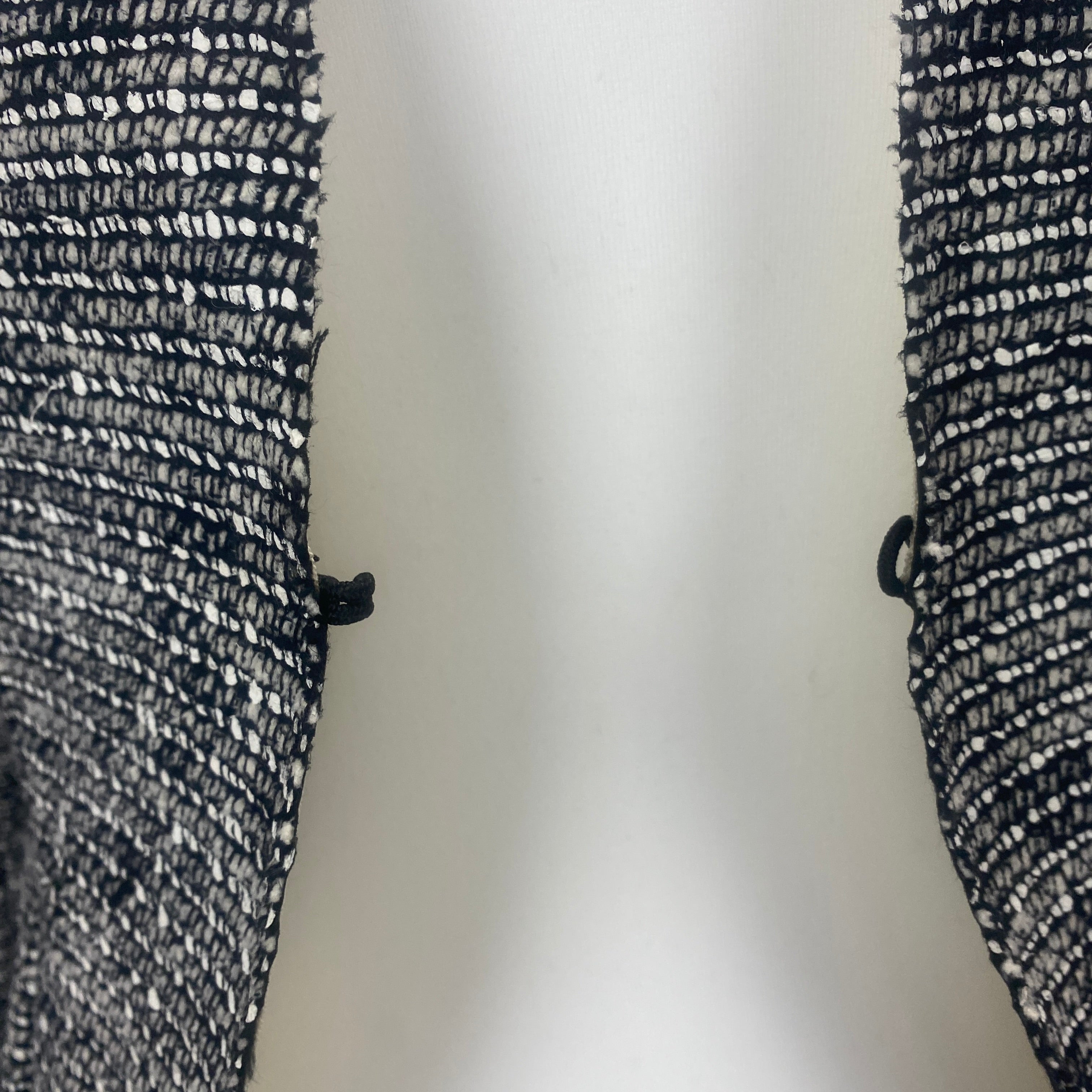 Balenciaga Black & White Texture Weave Jacket XXS