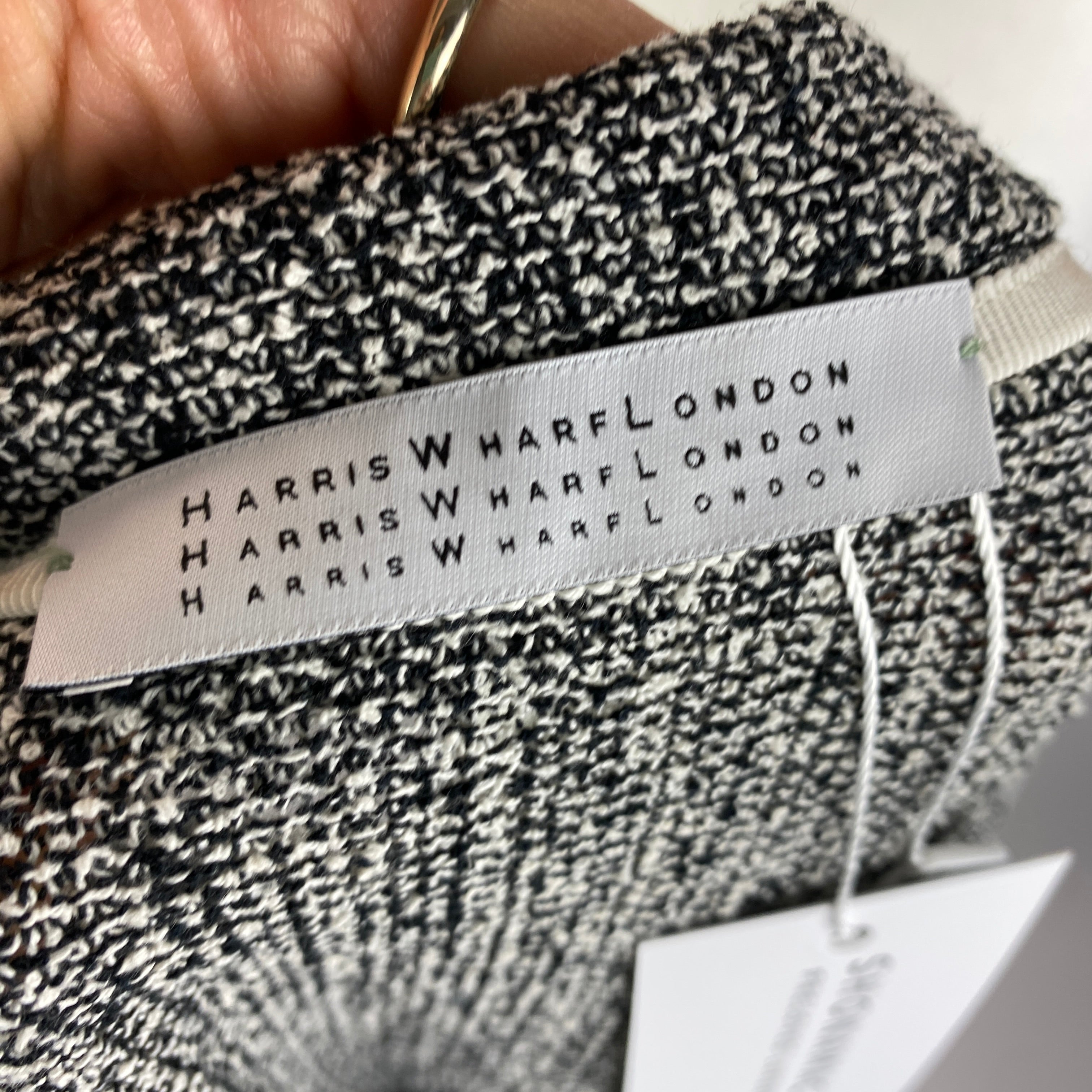 Harris Wharf Monochrome Weave Lightweight Blazer S