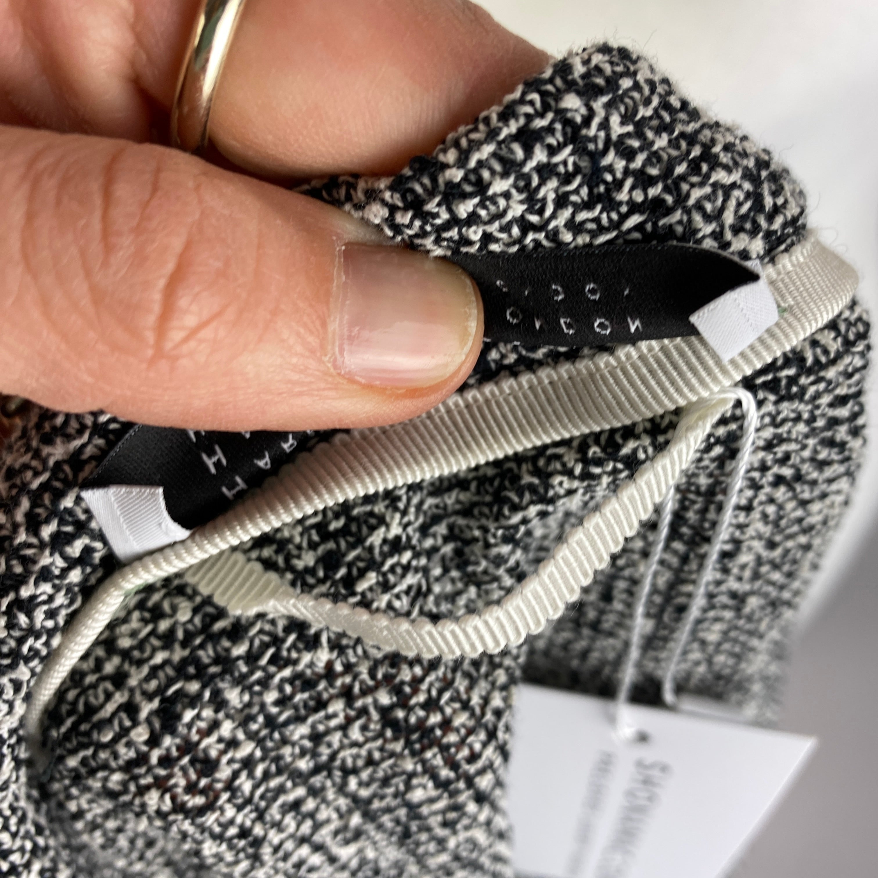 Harris Wharf Monochrome Weave Lightweight Blazer S