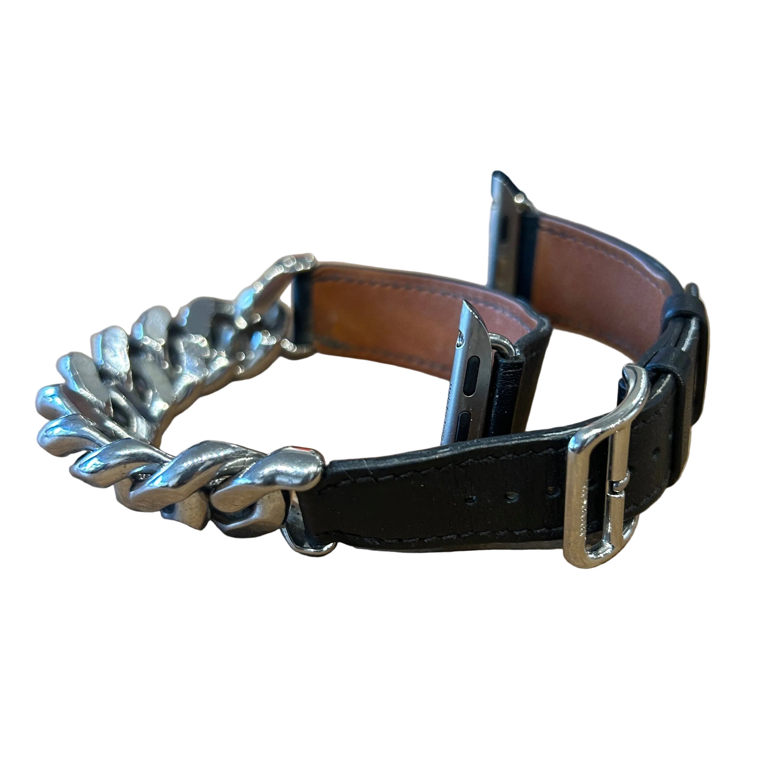 Hermès x Apple Double Tour Gourmette Chain Watch Strap 42mm