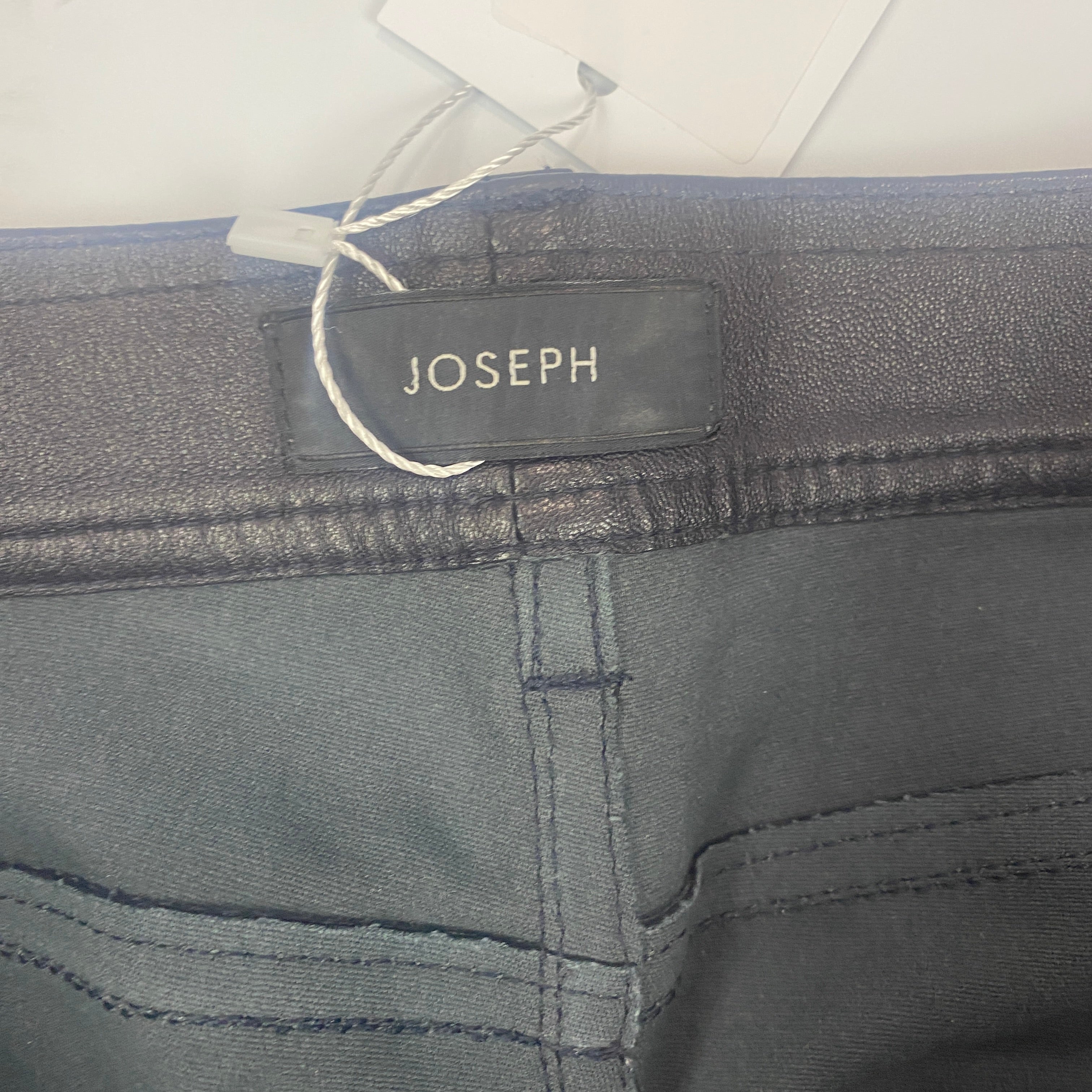 Joseph Black Stretch Leather Den Jeans M