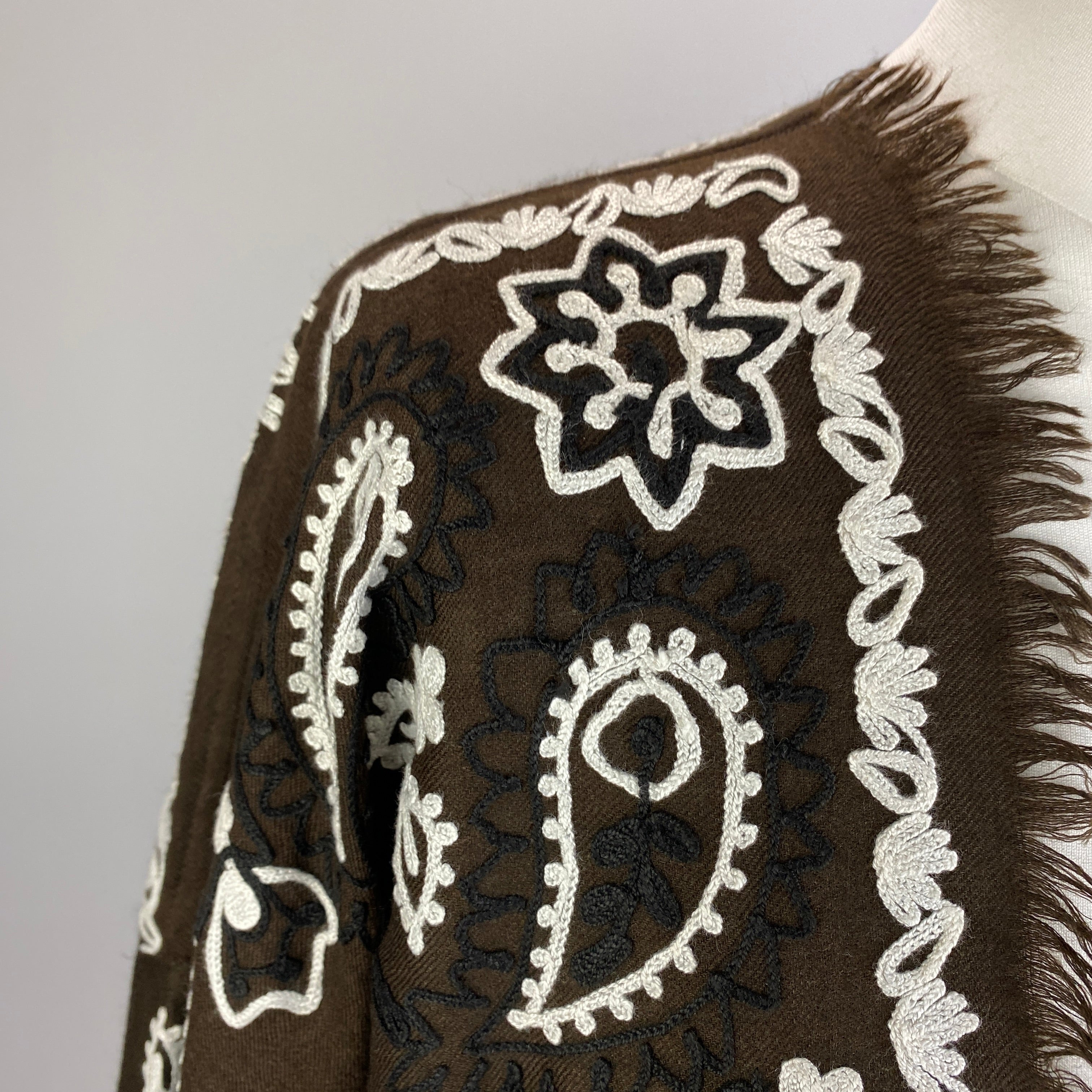 P.A.R.O.S.H. New £500 Embroidered Cashmere Jacket S/M