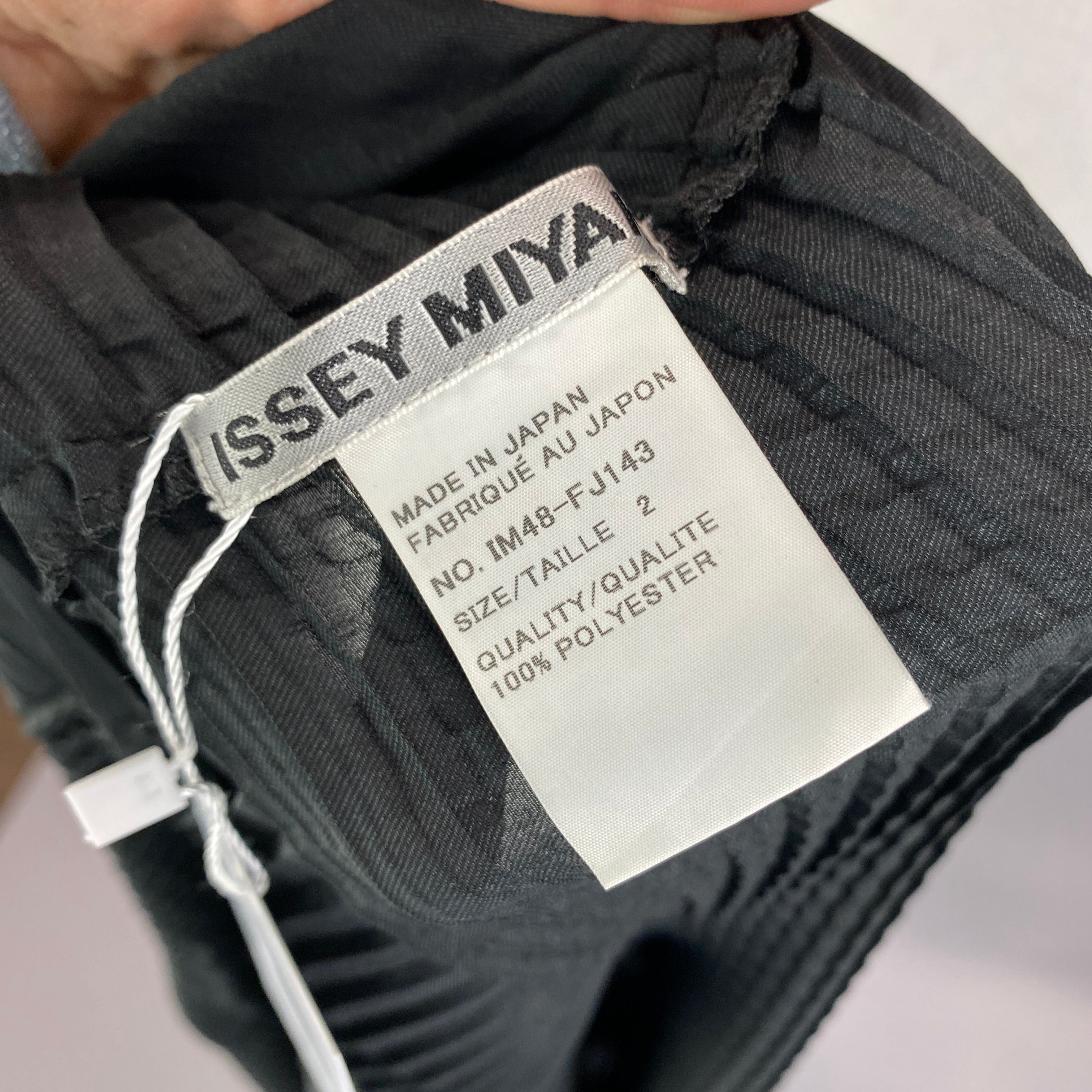 Issey Miyake £450 Black Plisse Shrug S/M