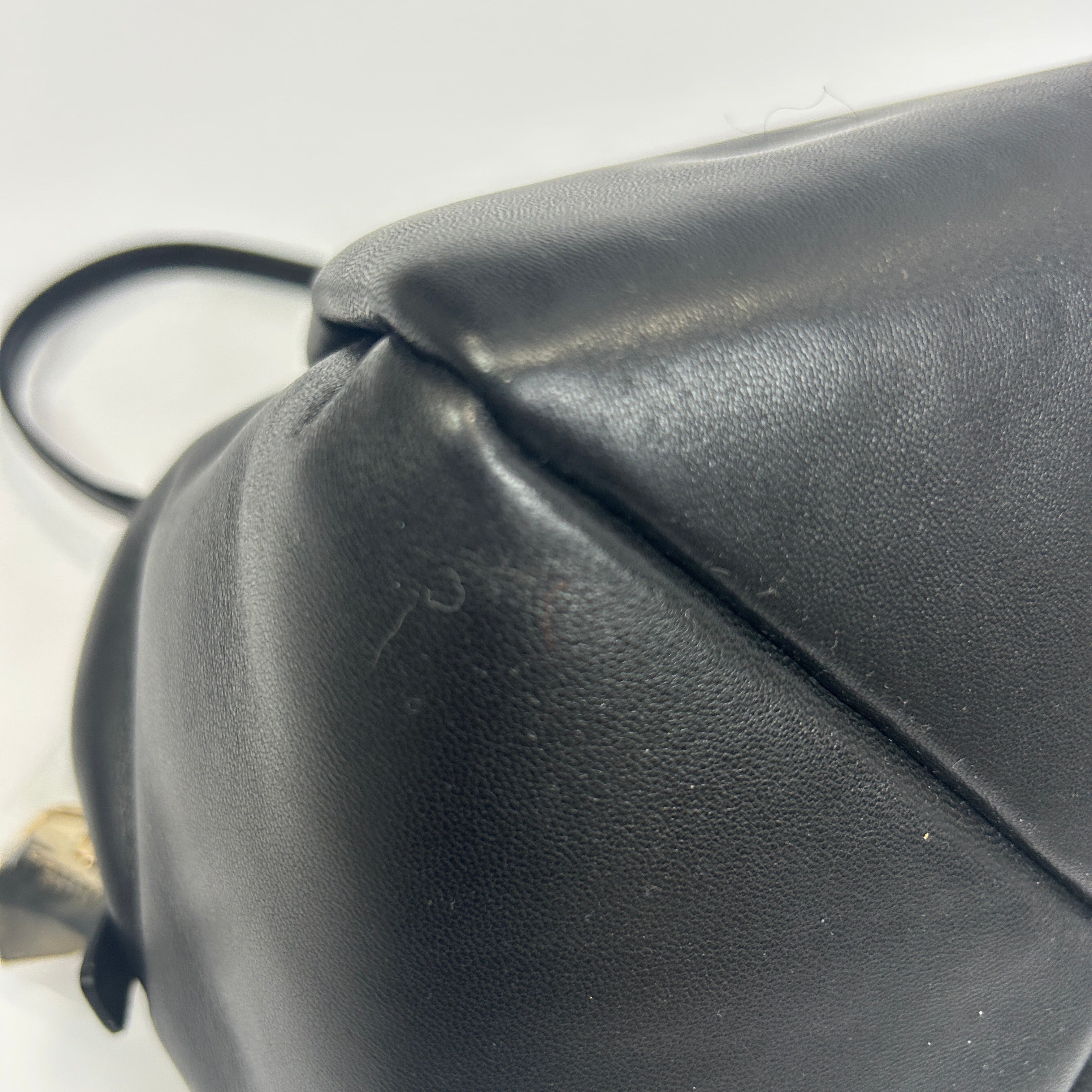 Carven New £1590 Black Soft Leather Marie Bag