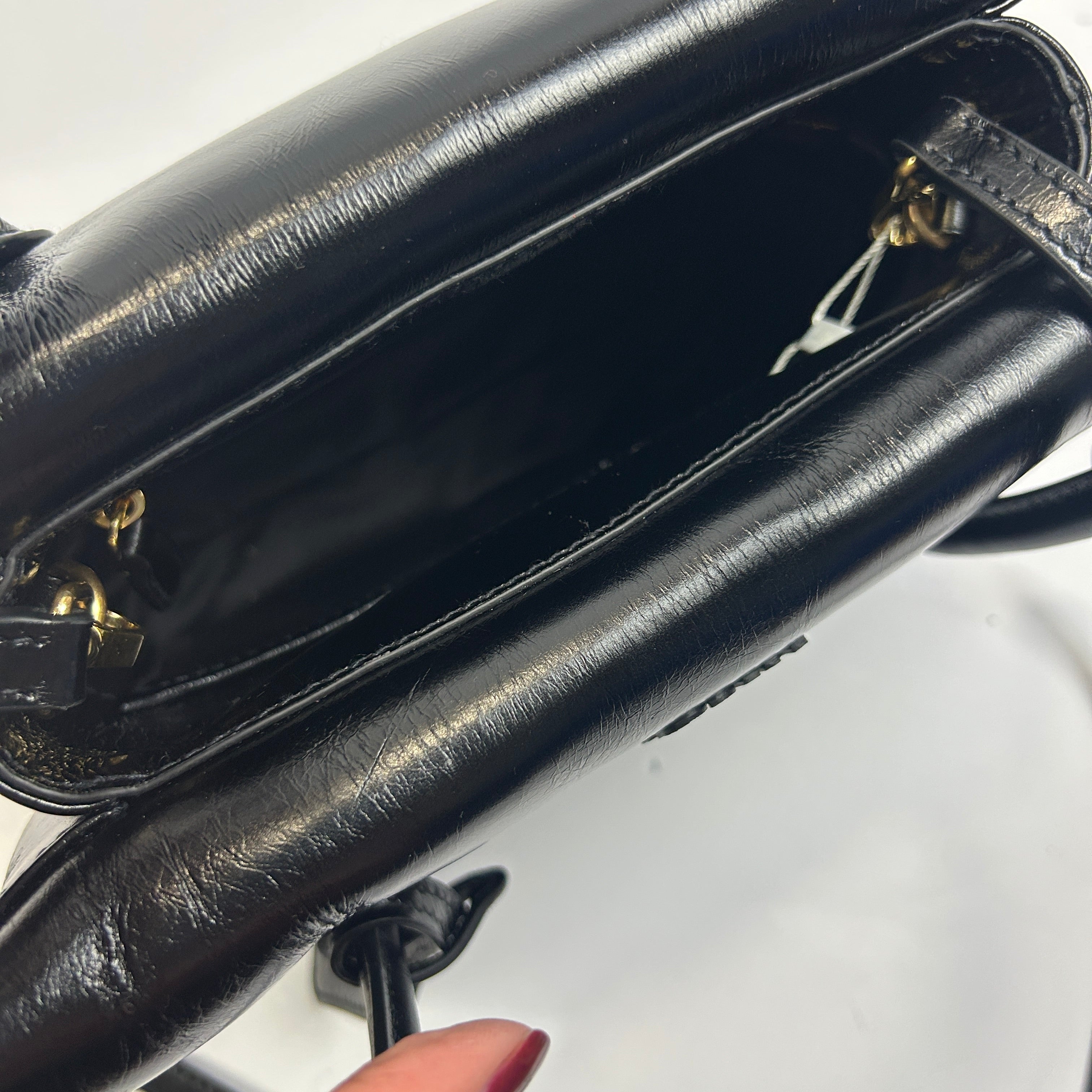 Miu Miu New £2750 Black Solitaire Leather Tote Bag
