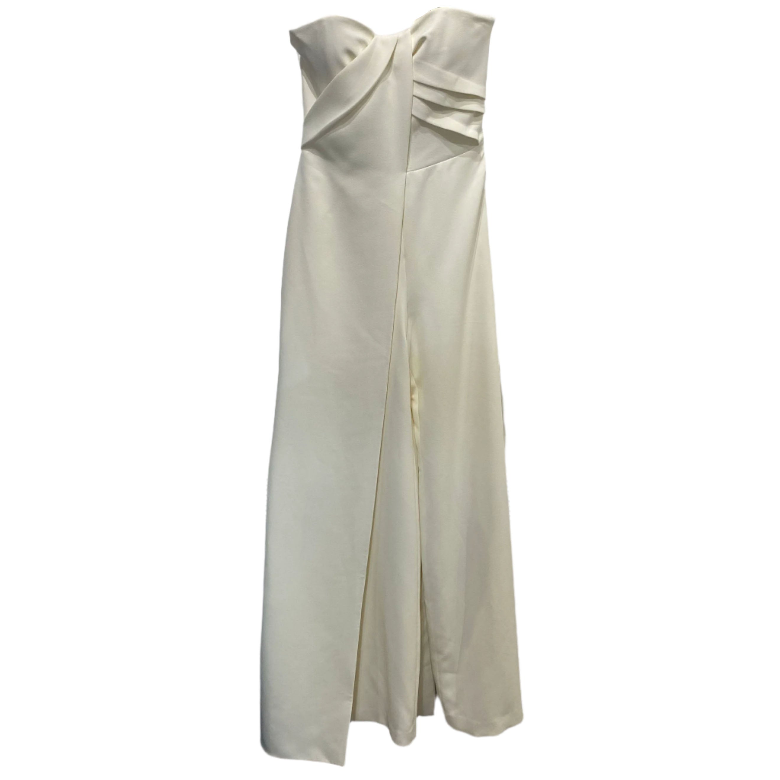 Safiyaa New £1440 Ivory Remi Draped Jumpsuit XS
