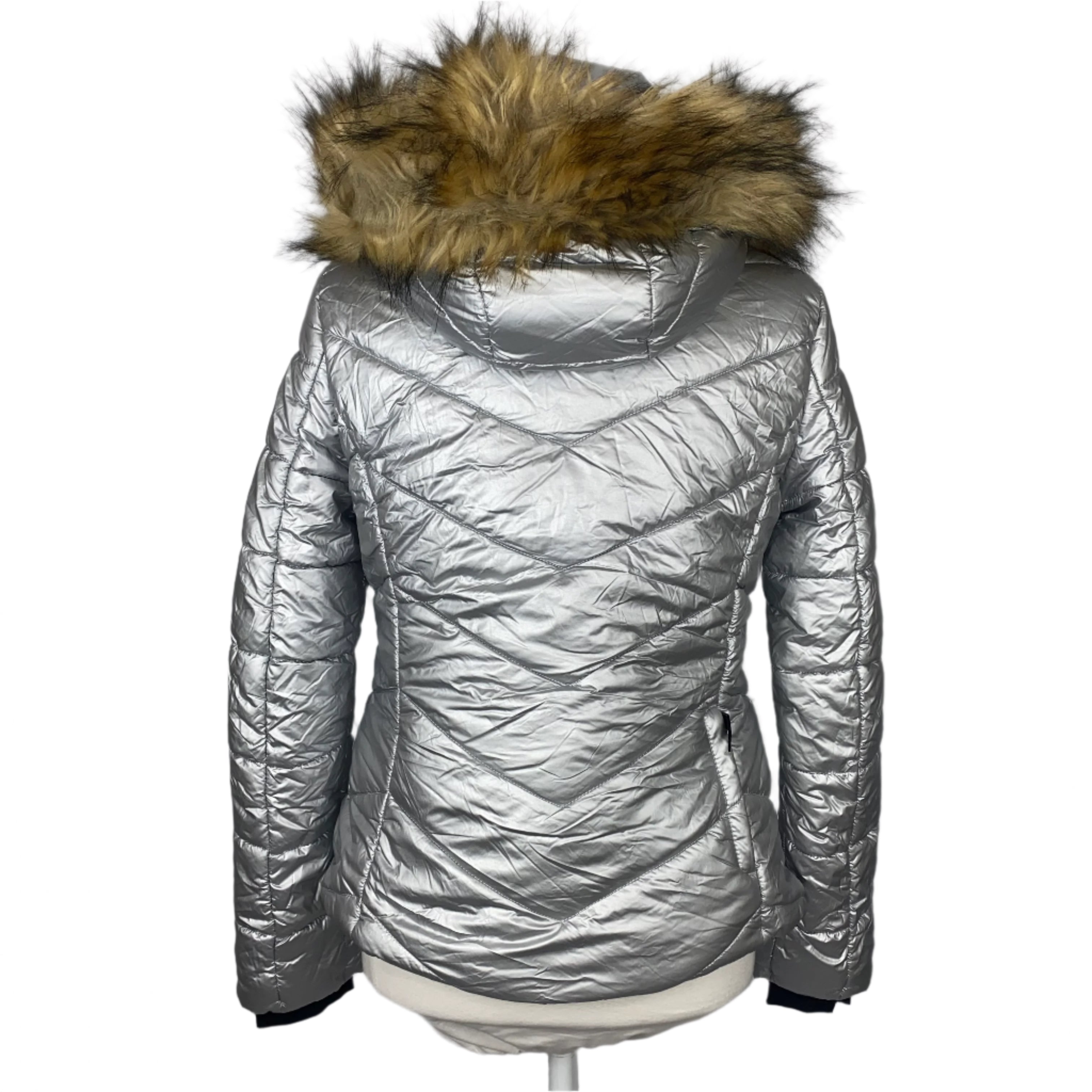 Bogner Silver Metallic Ski Jacket S