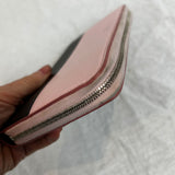 Celine Black & Pink Leather Classic Zippered Wallet