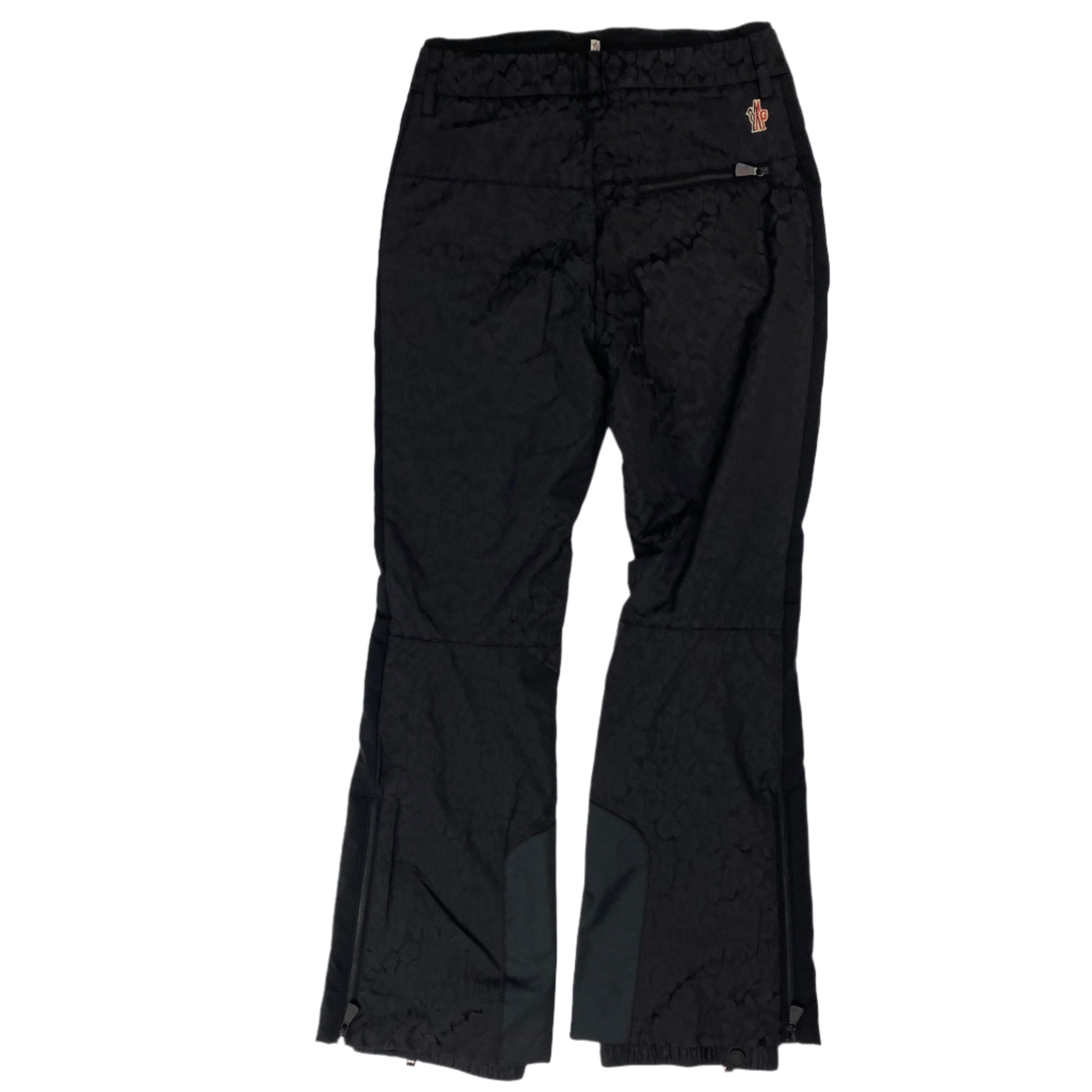 Moncler £540 Black Leopardprint Sportive Ski Pants XS