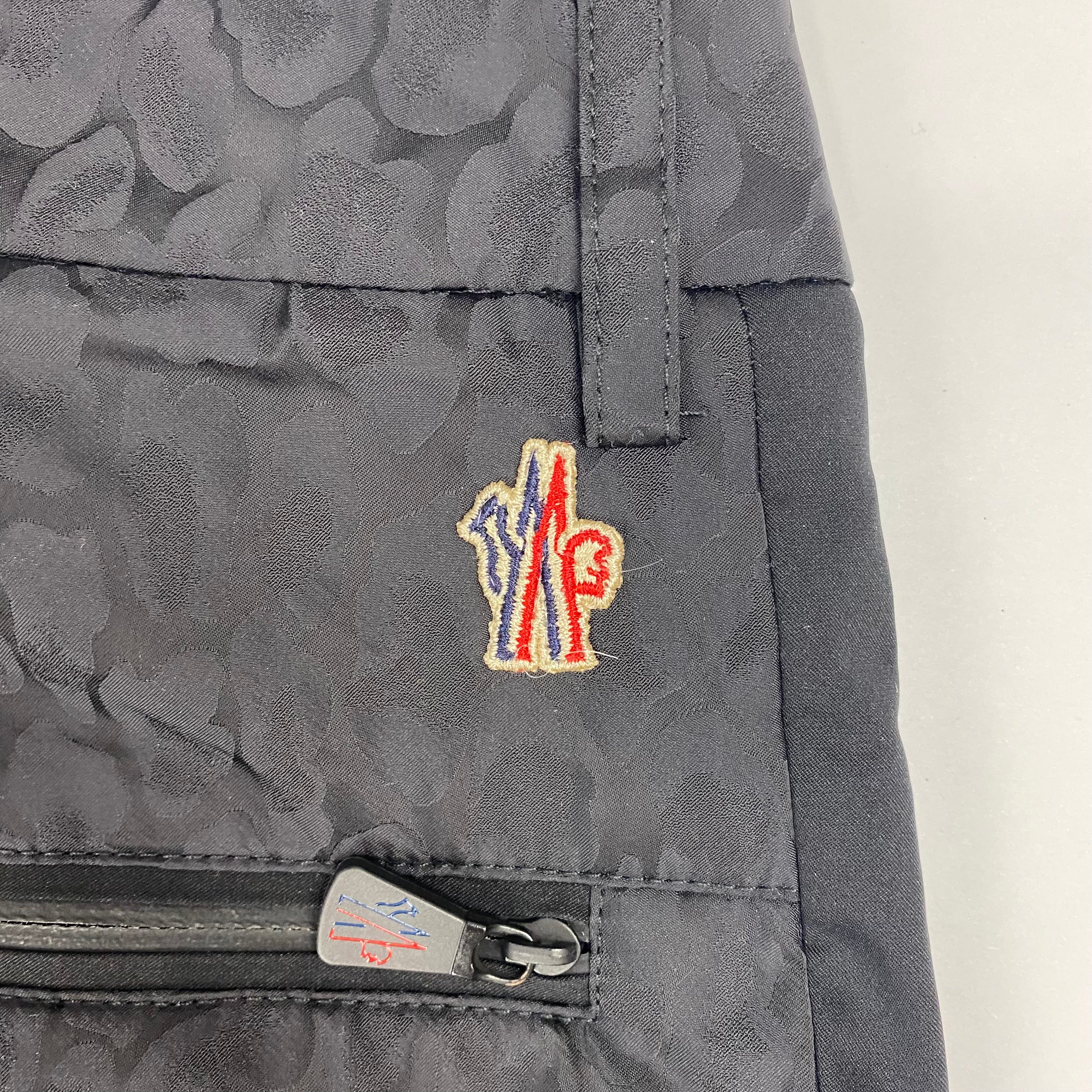 Moncler £540 Black Leopardprint Sportive Ski Pants XS