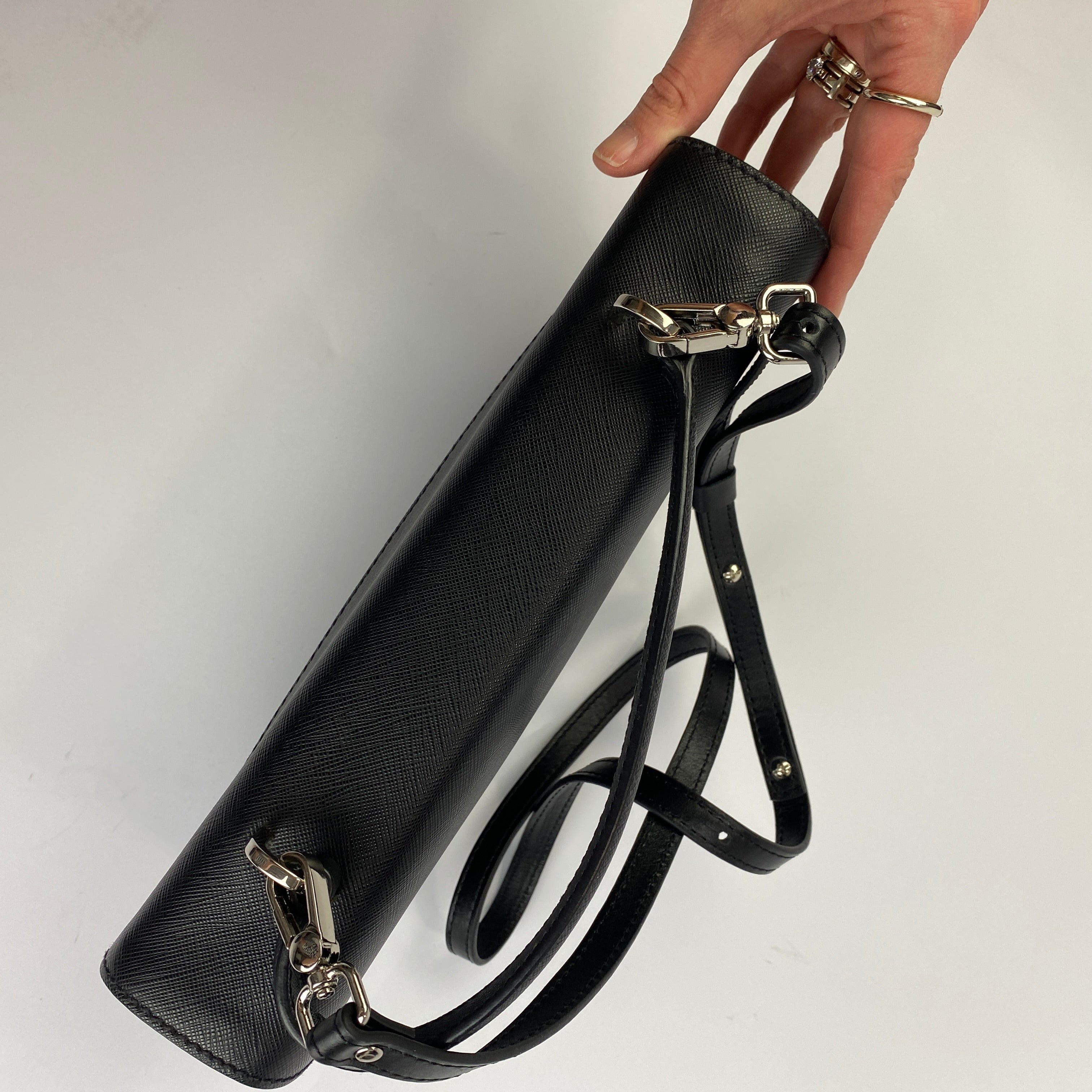 Prada Black Nylon & Saffiano Envelope Bag
