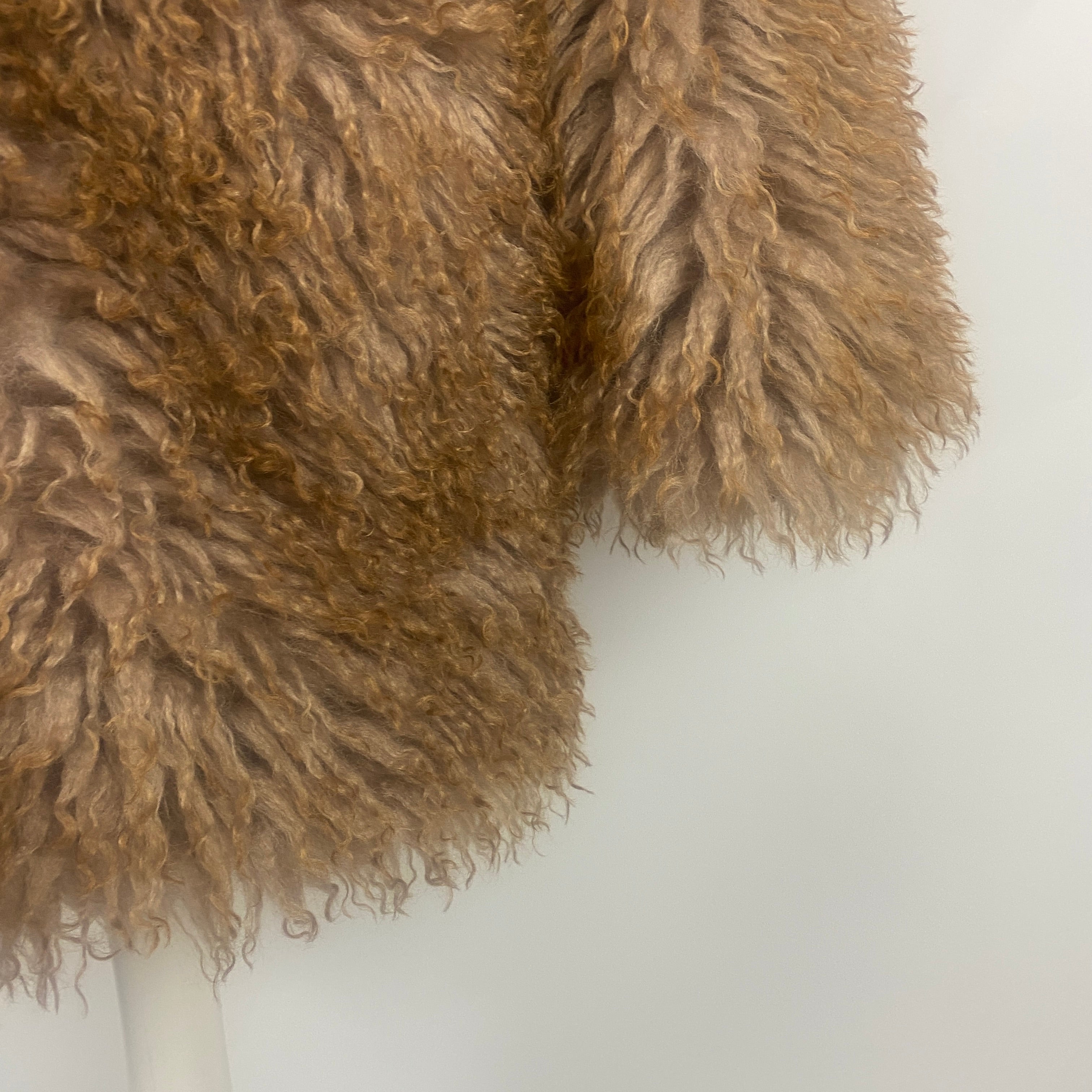 Sea New York New £650 Fawn Shaggy Fifi Faux Fur Jacket S