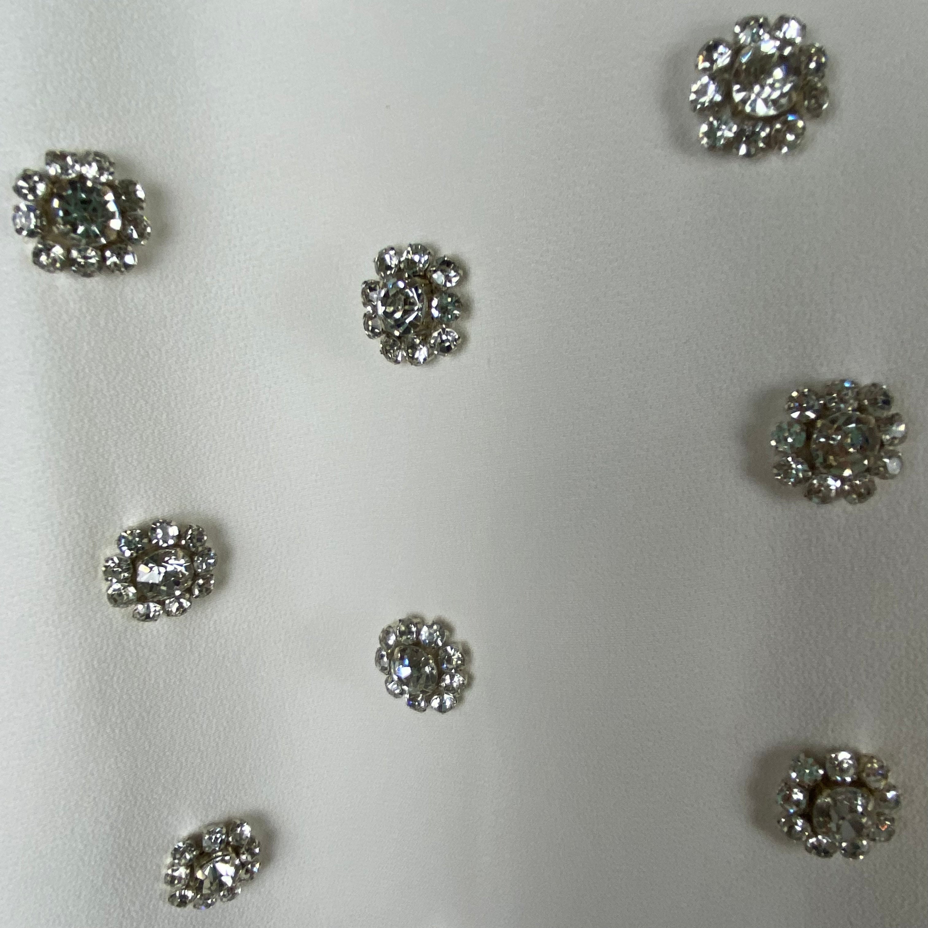 Safiyaa New £2995 Ivory Manore Crystal-Embellished Crepe Cape XS