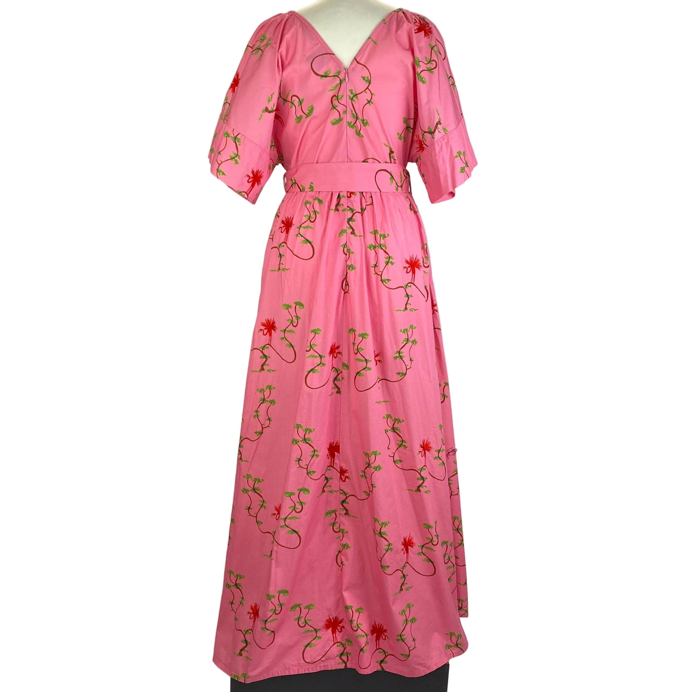 Hayley Menzies £450 Pink Print Memories of Utopia Maxi Dress L